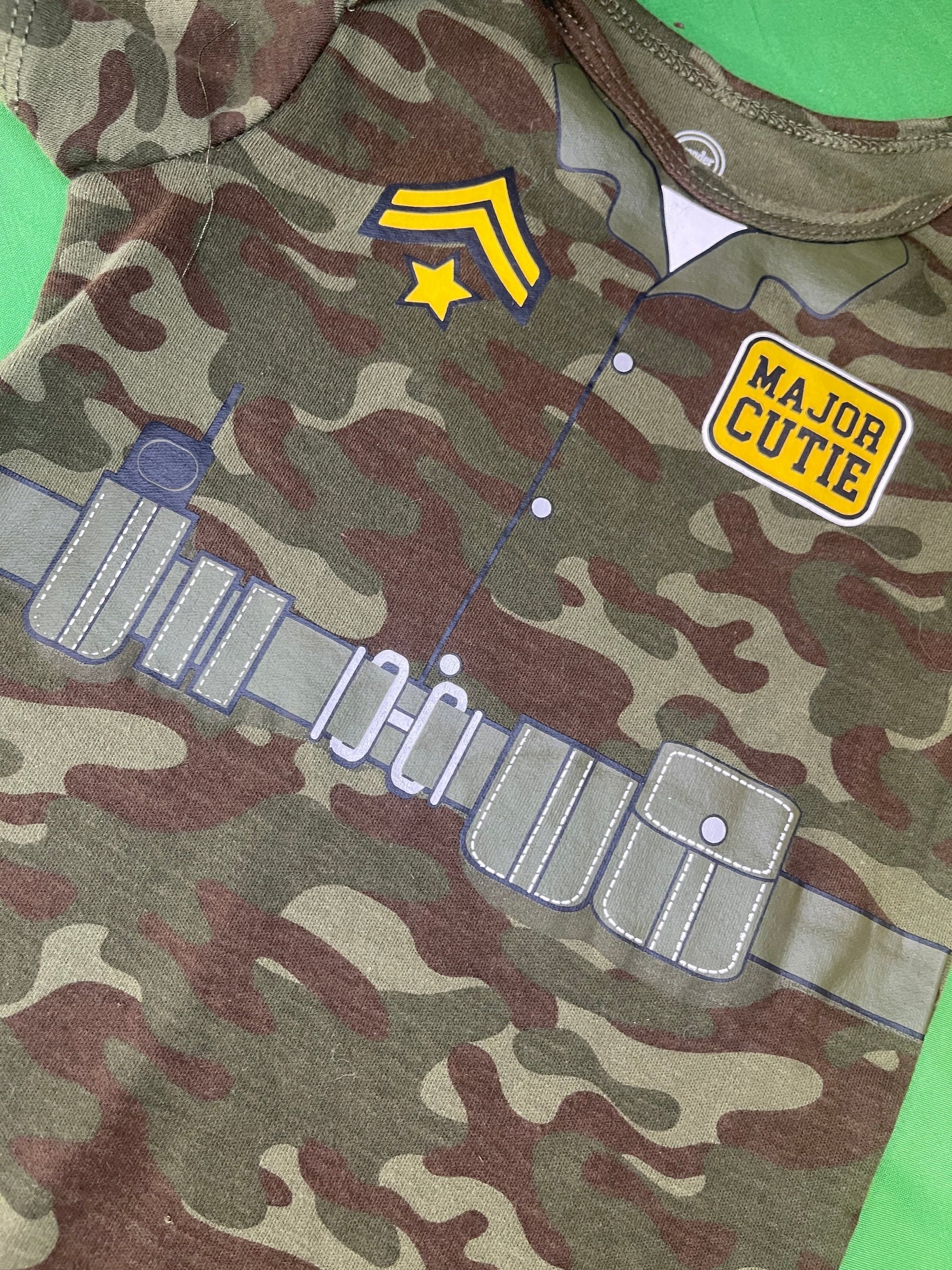 USA Army Major Cutie Camo Bodysuit/Vest 24 months