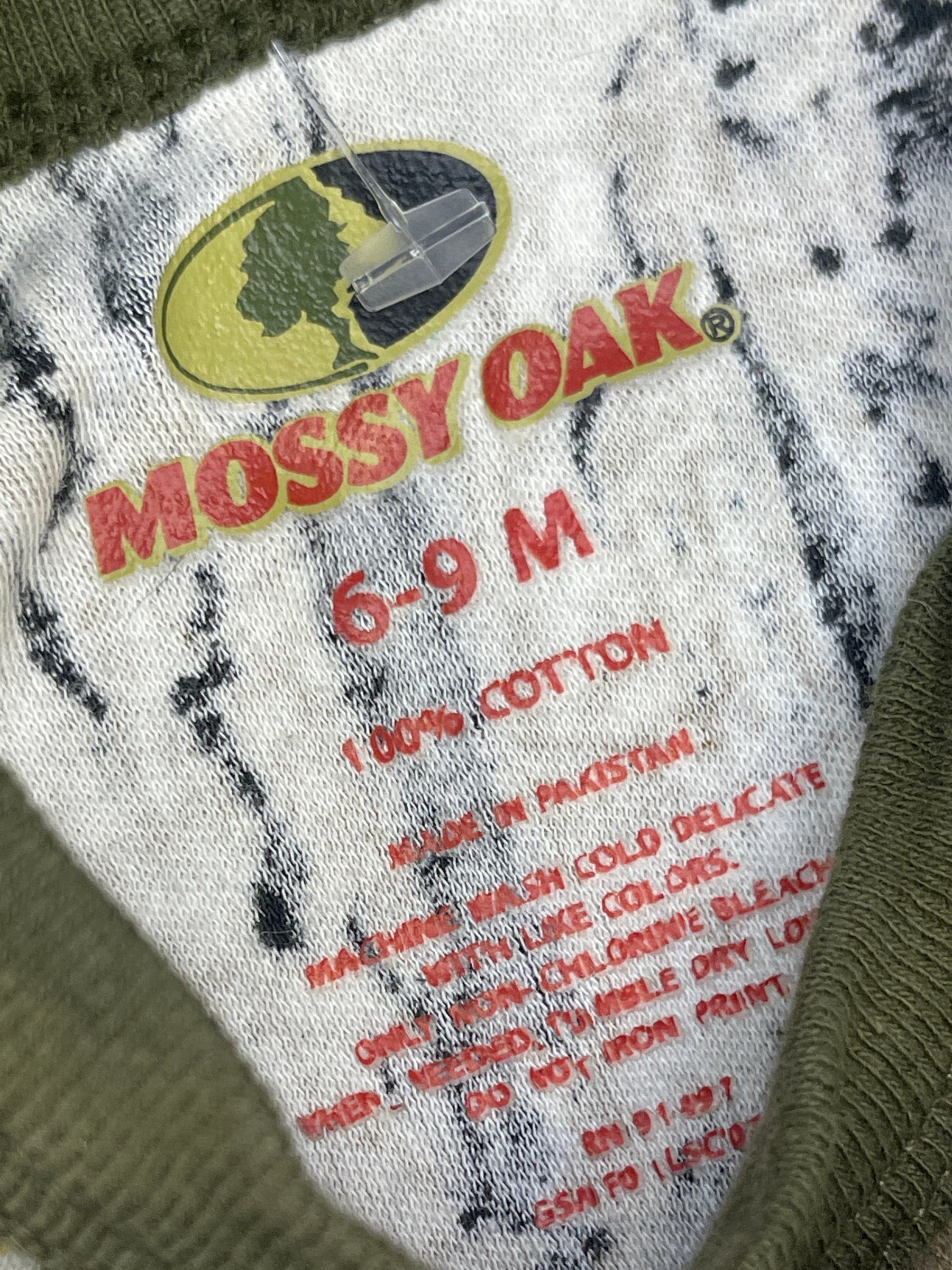 Mossy Oak Longsleeve Bodysuit/Vest 6-9 months