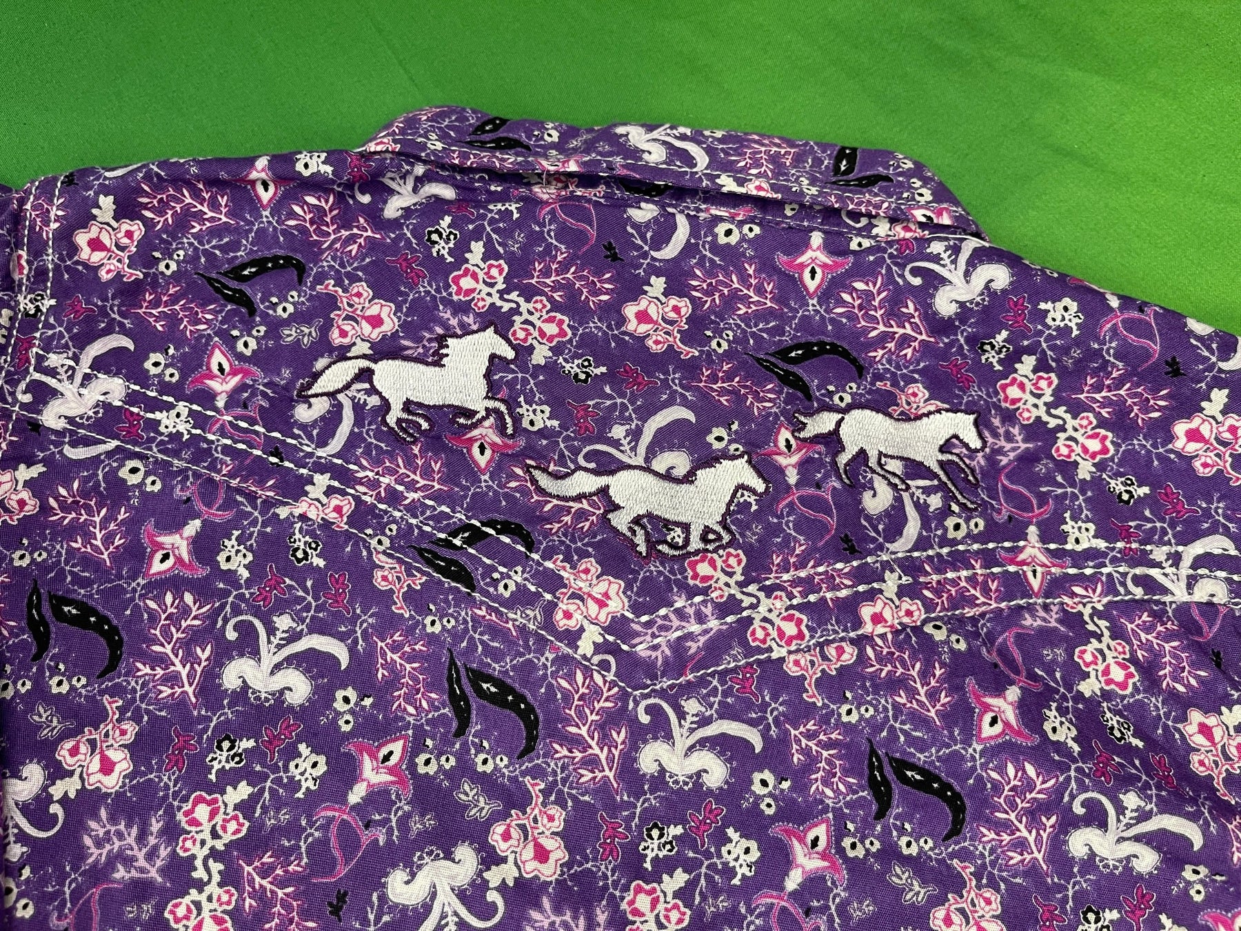 Western Cowgirl Cowboy Purple Plaid Shirt Toddler 4T