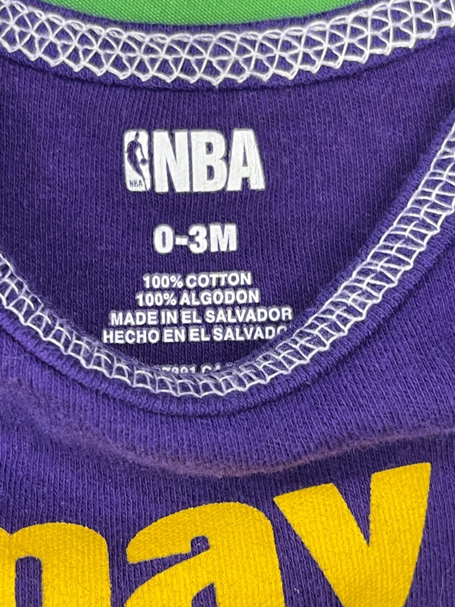 NBA Los Angeles Lakers "I May Be Small" Baby Bodysuit/Vest Newborn 0-3 Months