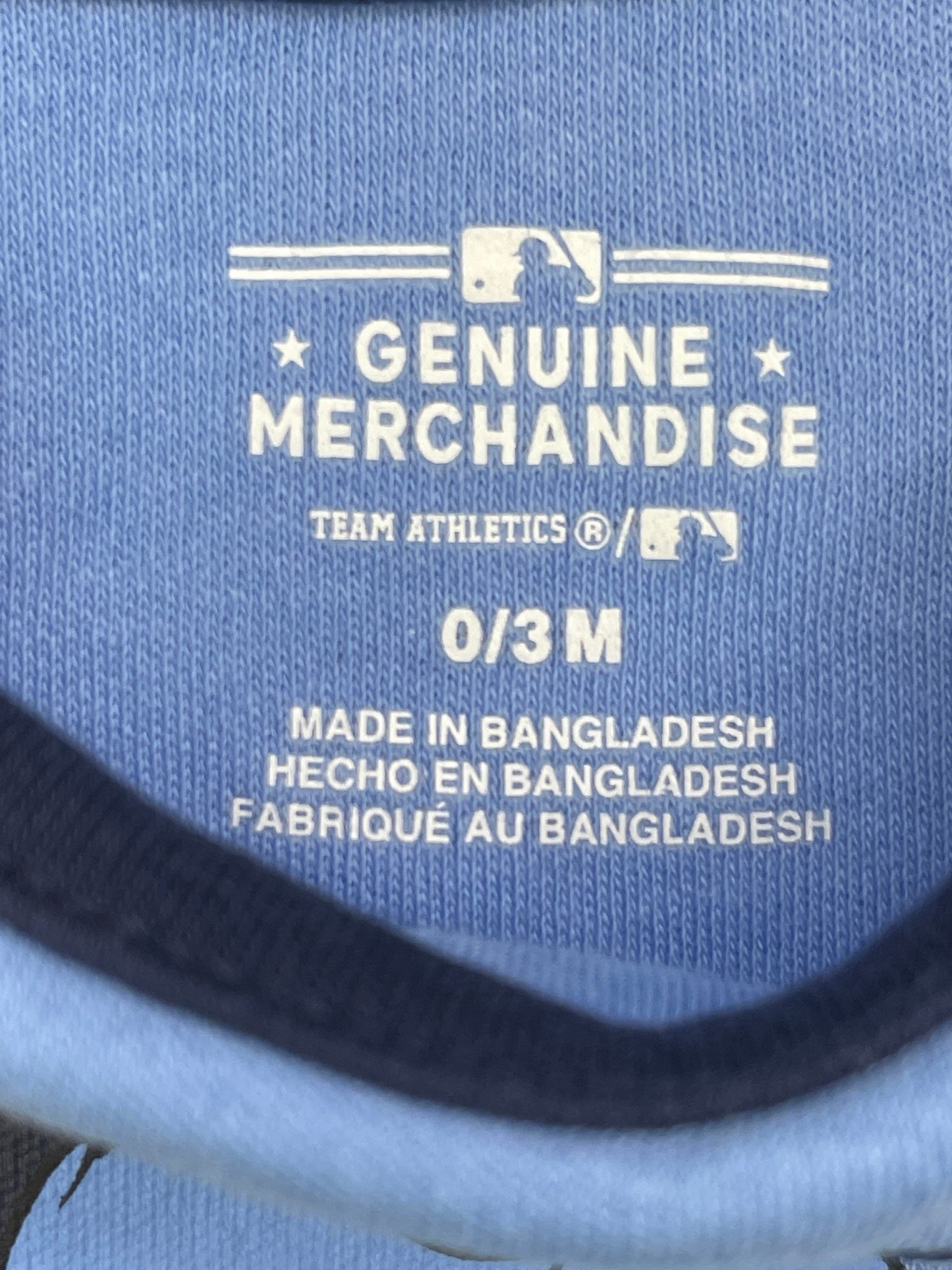 MLB Tampa Bay Rays Infant Baby Bodysuit/Vest Newborn 0-3 Months