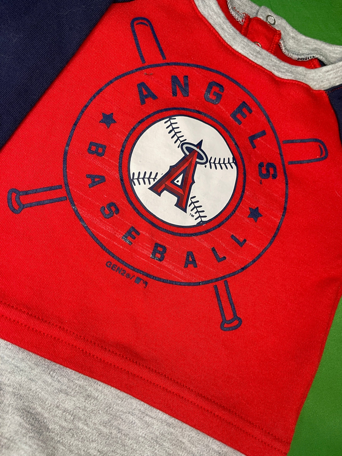 MLB Los Angeles Angels L/S Colour Blocked Bodysuit Infant 6-9 Months