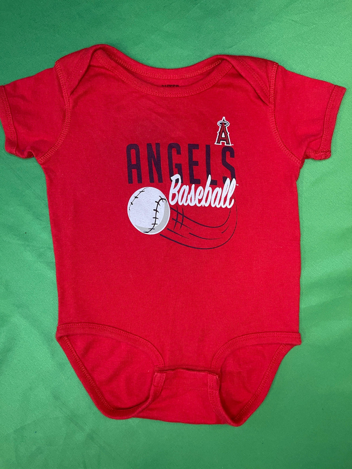 MLB Los Angeles Angels Red Baby Bodysuit/Vest 6-9 Months