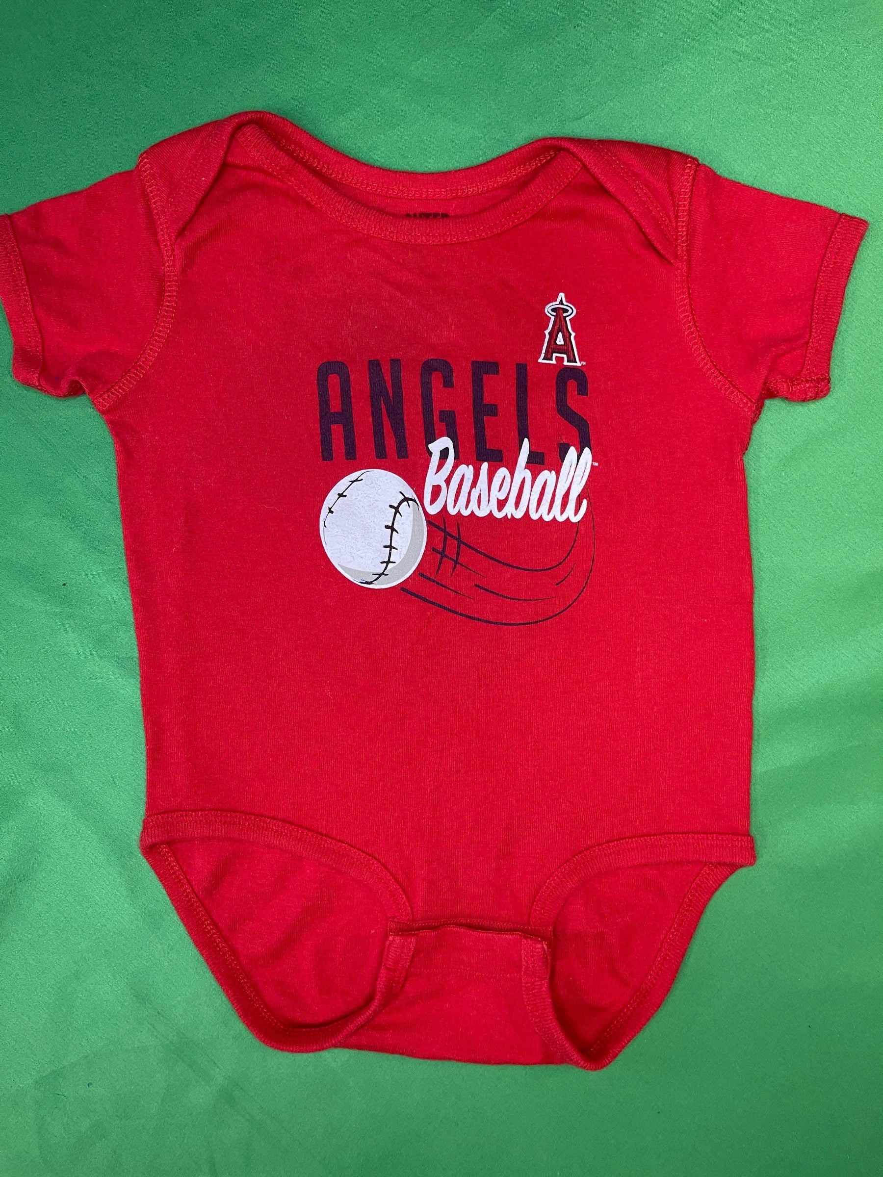 MLB Los Angeles Angels Red Baby Bodysuit/Vest 6-9 Months