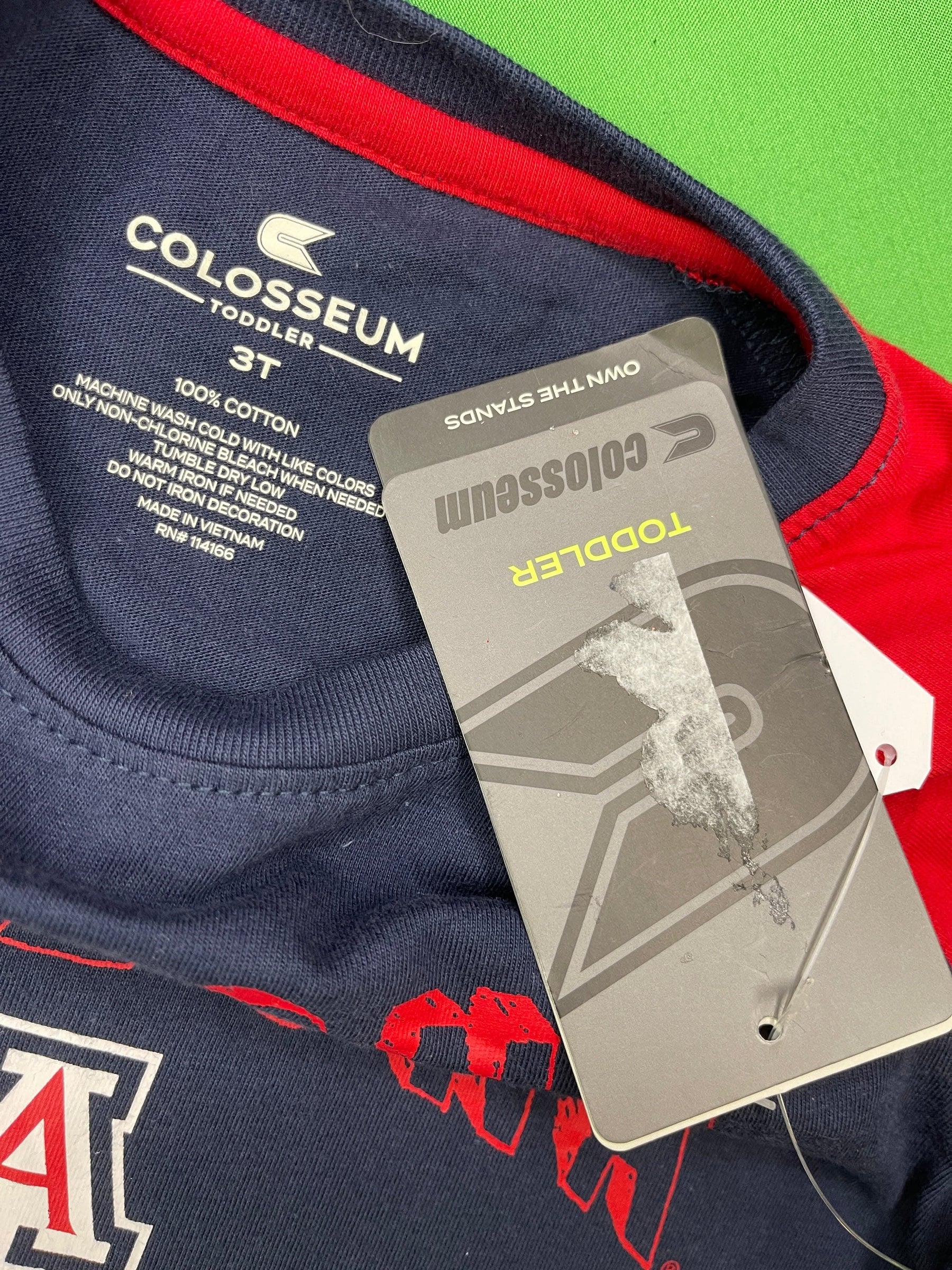NCAA Arizona Wildcats Colosseum T-Shirt Toddler 3T NWT