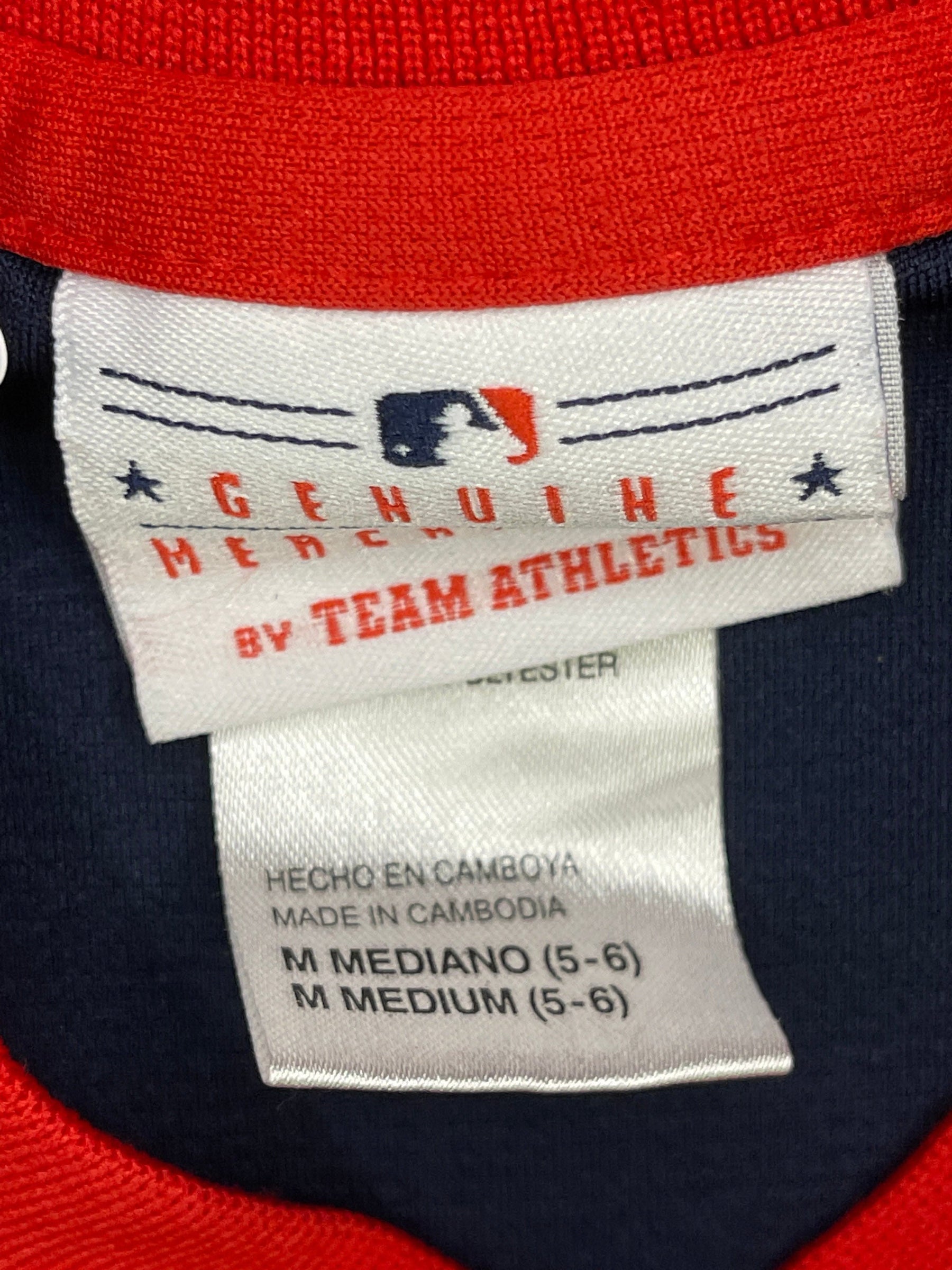 MLB Cleveland Guardians (Indians) Team Athletics Jersey-Style T-Shirt Youth X-Small 5-6