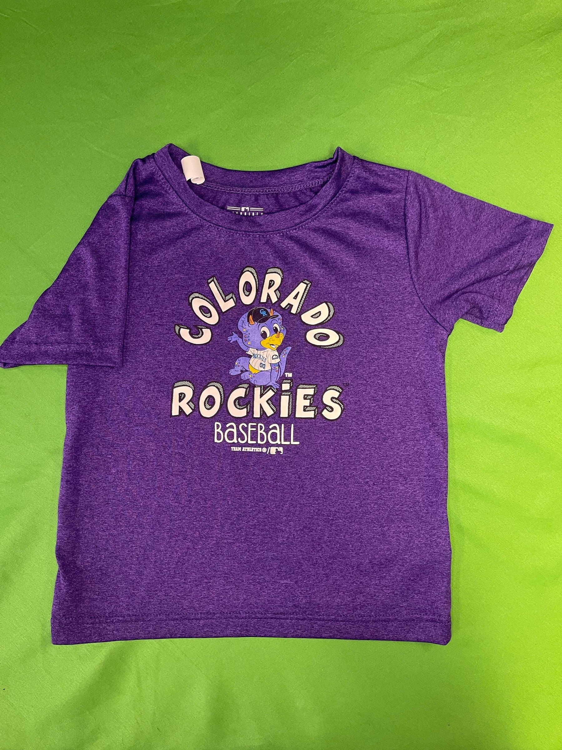 MLB Colorado Rockies Team Athletics Wicking-Style T-Shirt Toddler 4T
