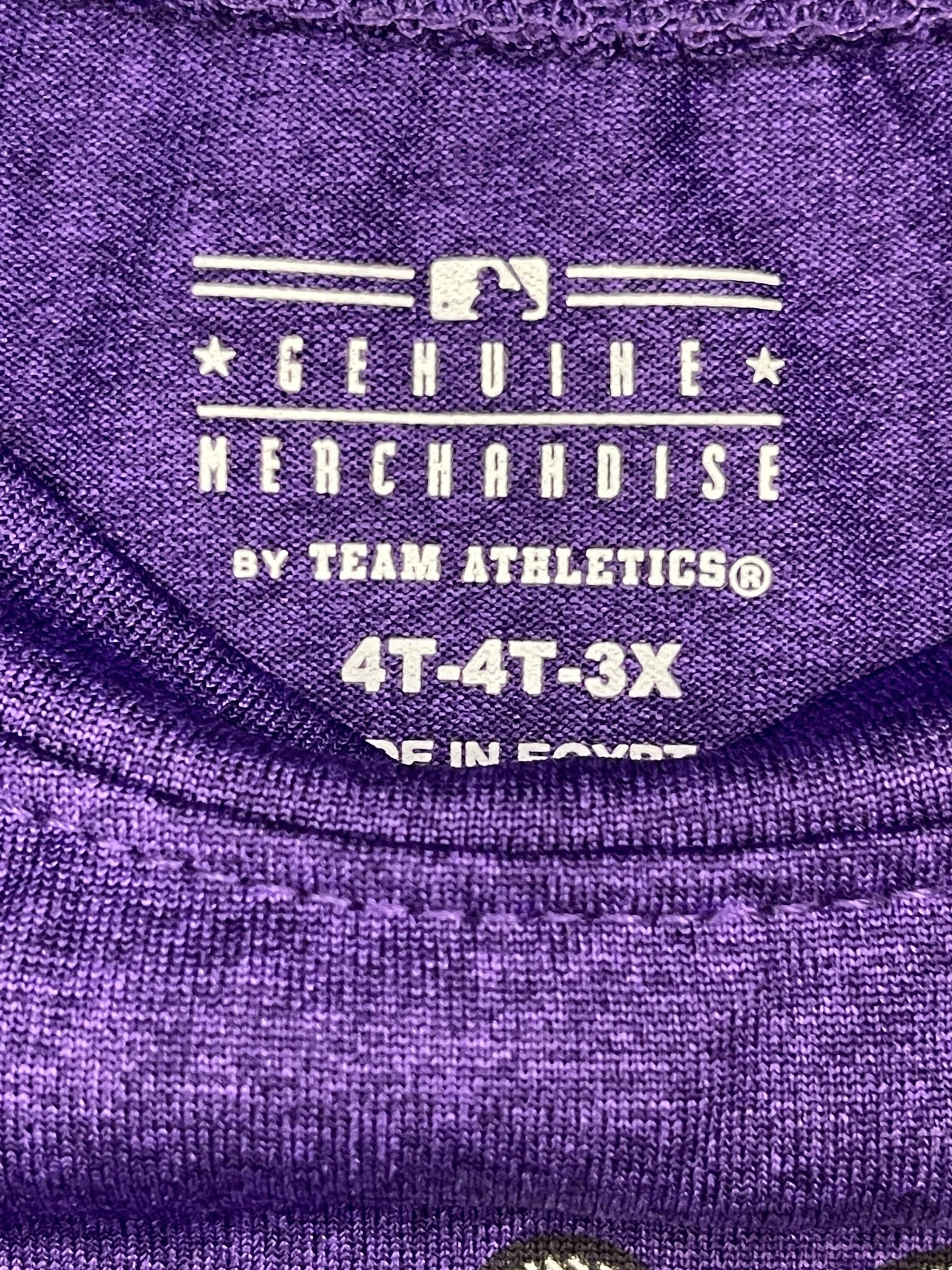 MLB Colorado Rockies Team Athletics Wicking-Style T-Shirt Toddler 4T