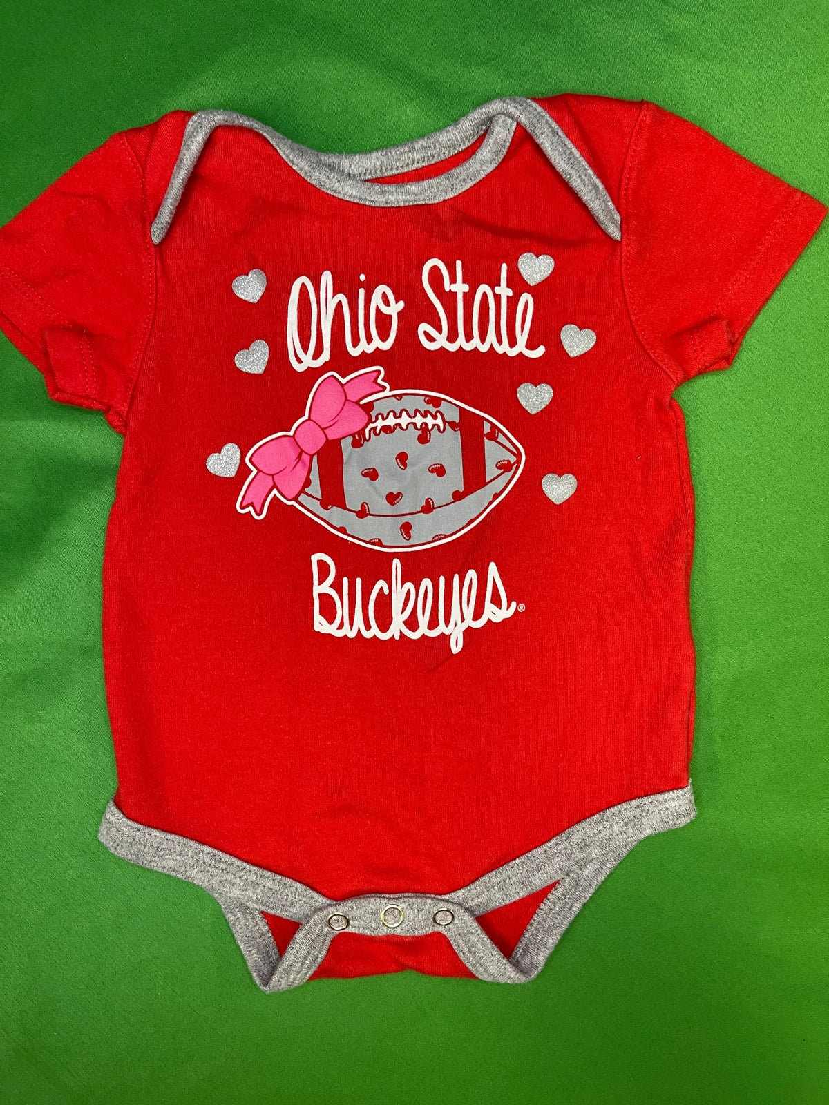 NCAA Ohio State Buckeyes Baby Infant Girls' Bodysuit/Vest 12 Months