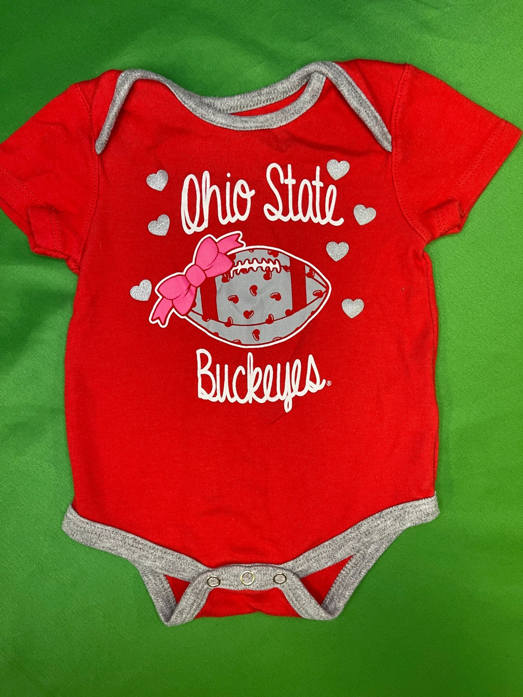 NCAA Ohio State Buckeyes Baby Infant Girls' Bodysuit/Vest 12 Months