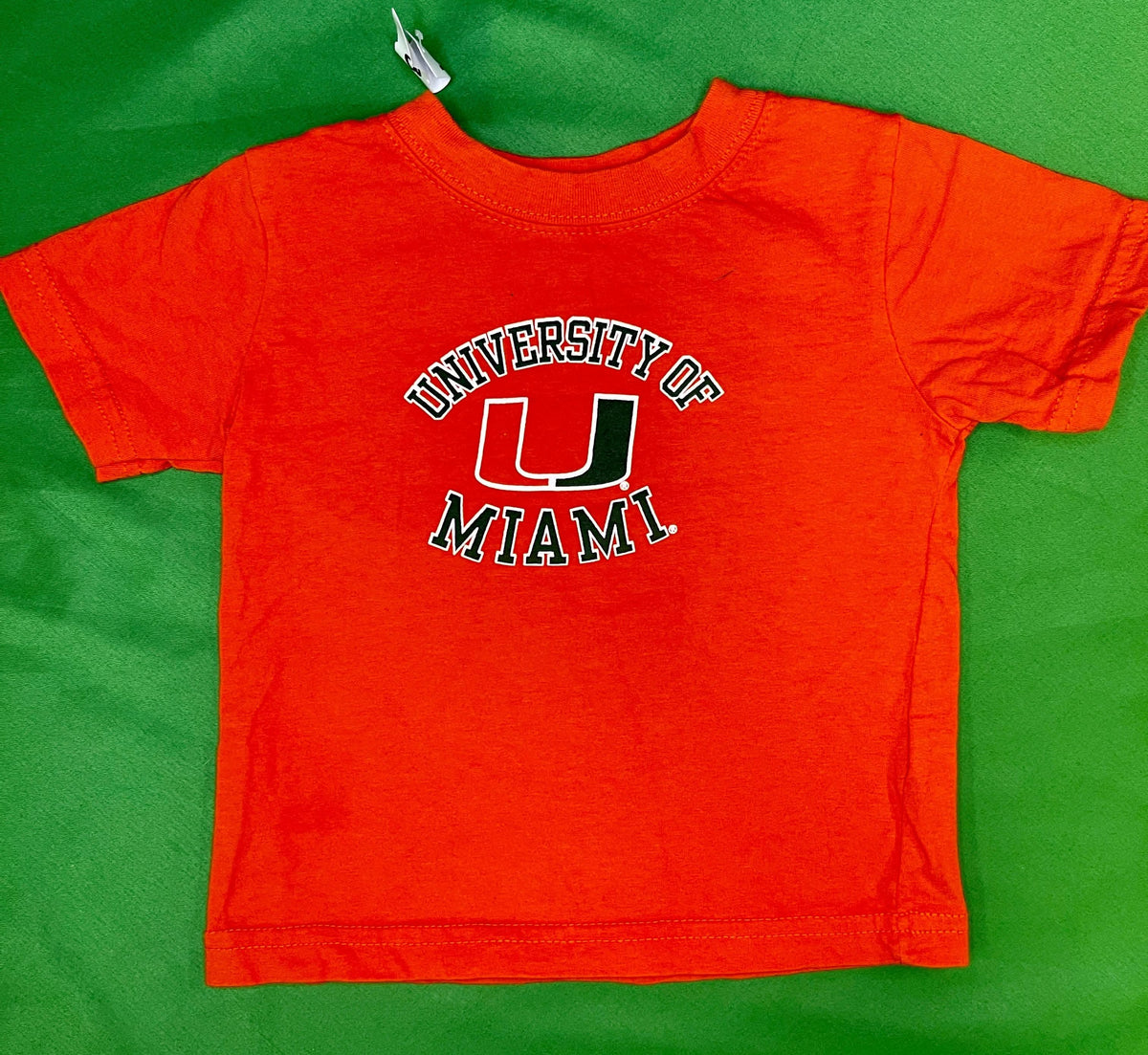 NCAA Miami Hurricanes Bright Orange T-Shirt Infant Baby 12 Months