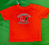 NCAA Miami Hurricanes Bright Orange T-Shirt Infant Baby 12 Months