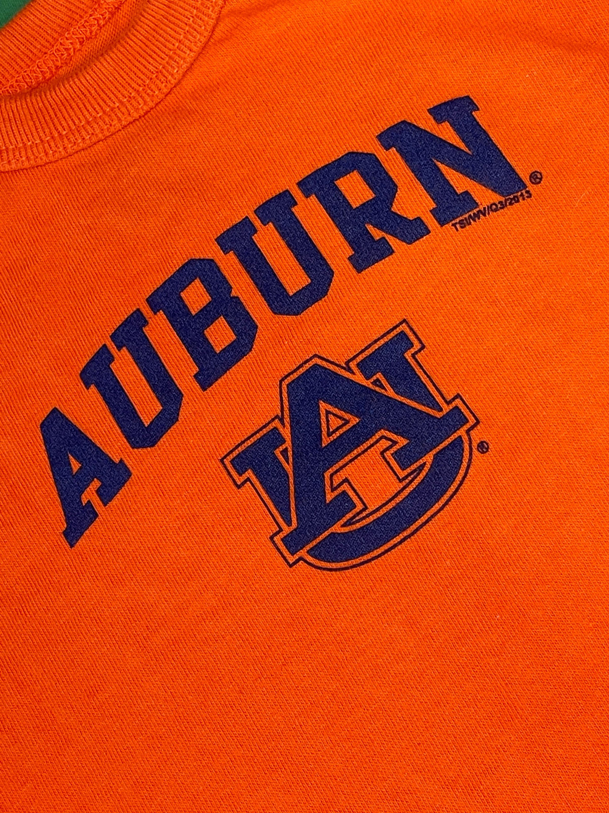 NCAA Auburn Tigers 100% Cotton Infant Baby Bodysuit/Vest 6-12 Months