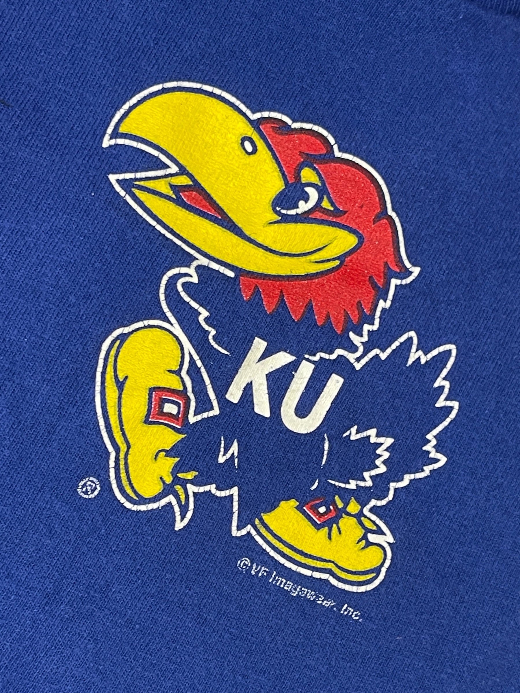 NCAA Kansas Jayhawks 100% Cotton T-Shirt Youth X-Small 4-5