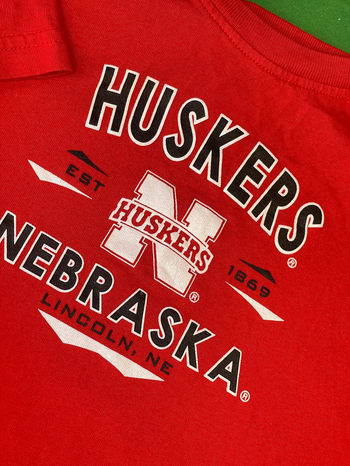 NCAA Nebraska Cornhuskers Russell 100% Cotton T-Shirt Youth X-Small 5