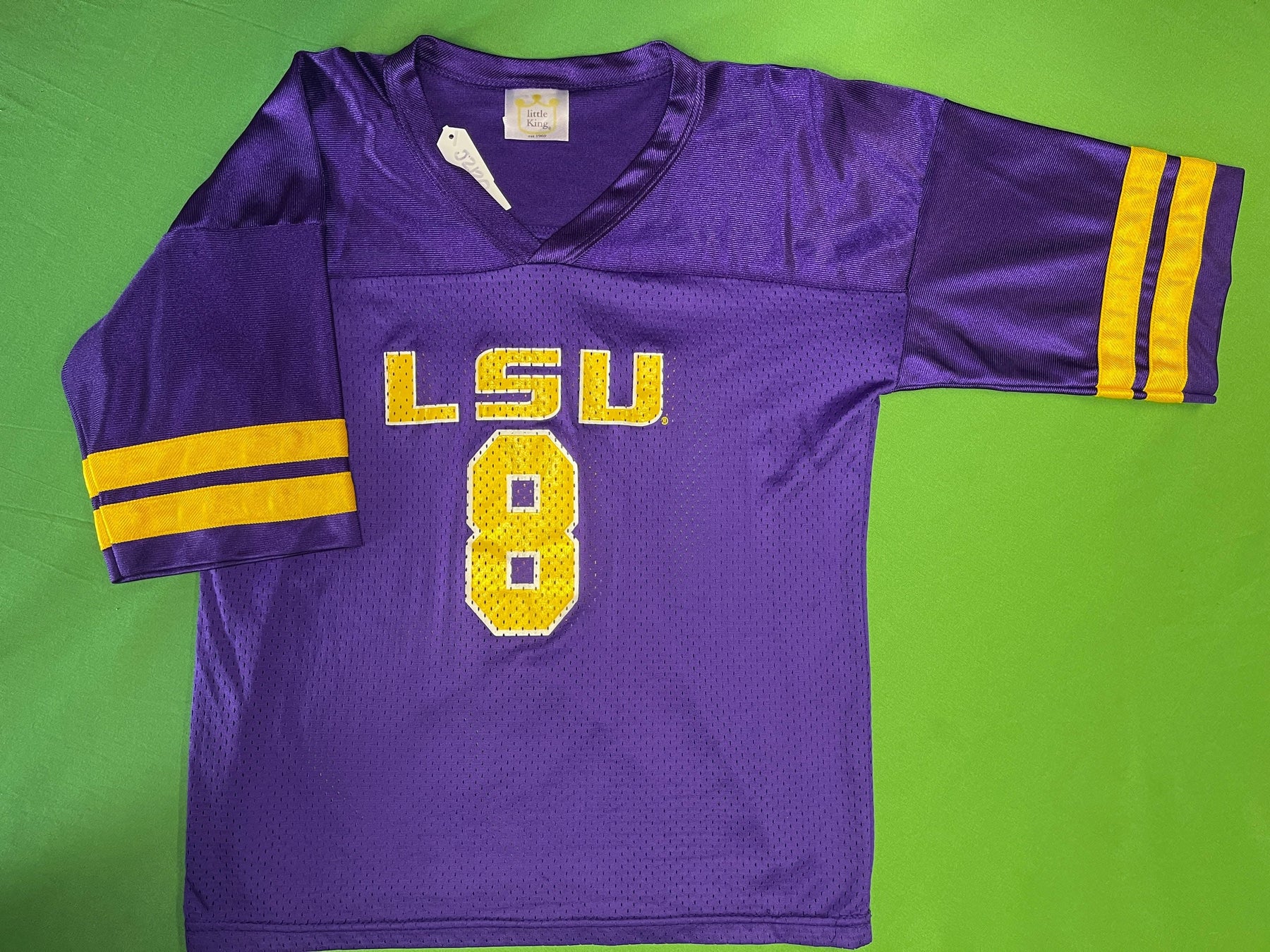 NCAA Louisiana State LSU Tigers Half-Sleeve Jersey Youth Medium 10-12