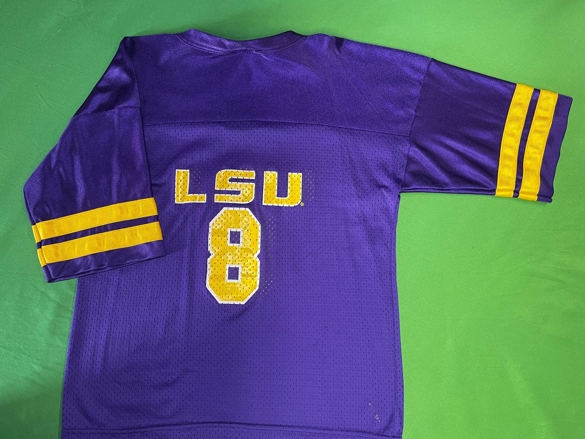 NCAA Louisiana State LSU Tigers Half-Sleeve Jersey Youth Medium 10-12