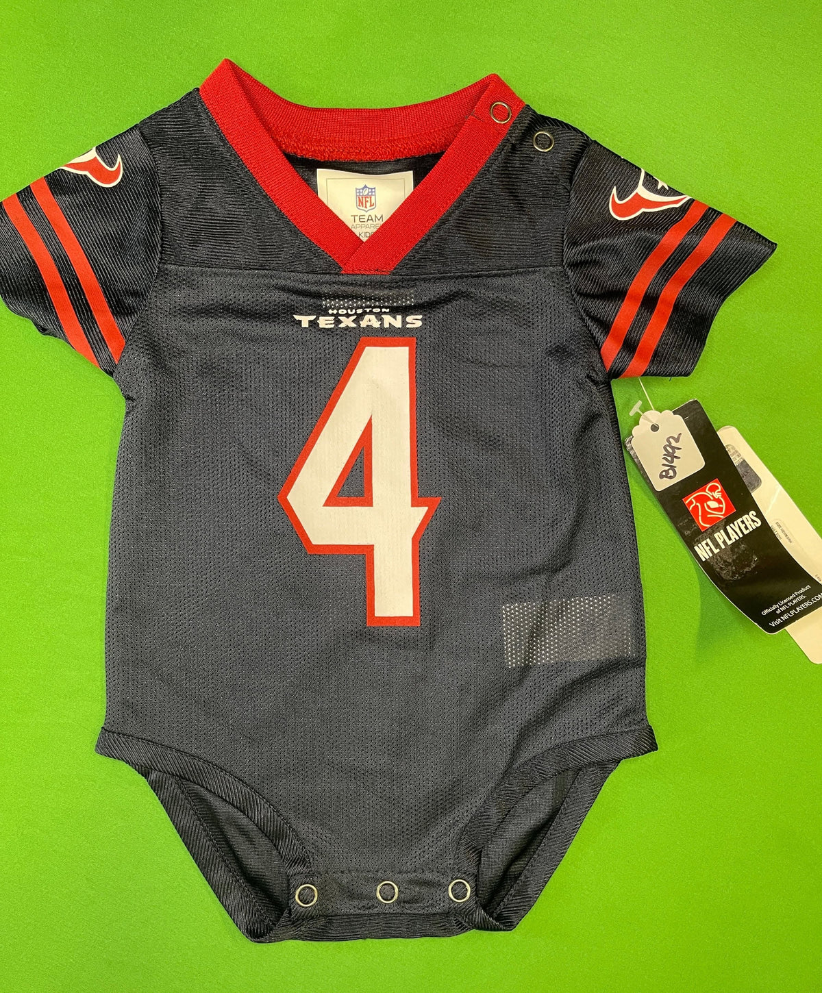 NFL Houston Texans DeShaun Watson #4 Jersey Bodysuit 3-6 Months NWT