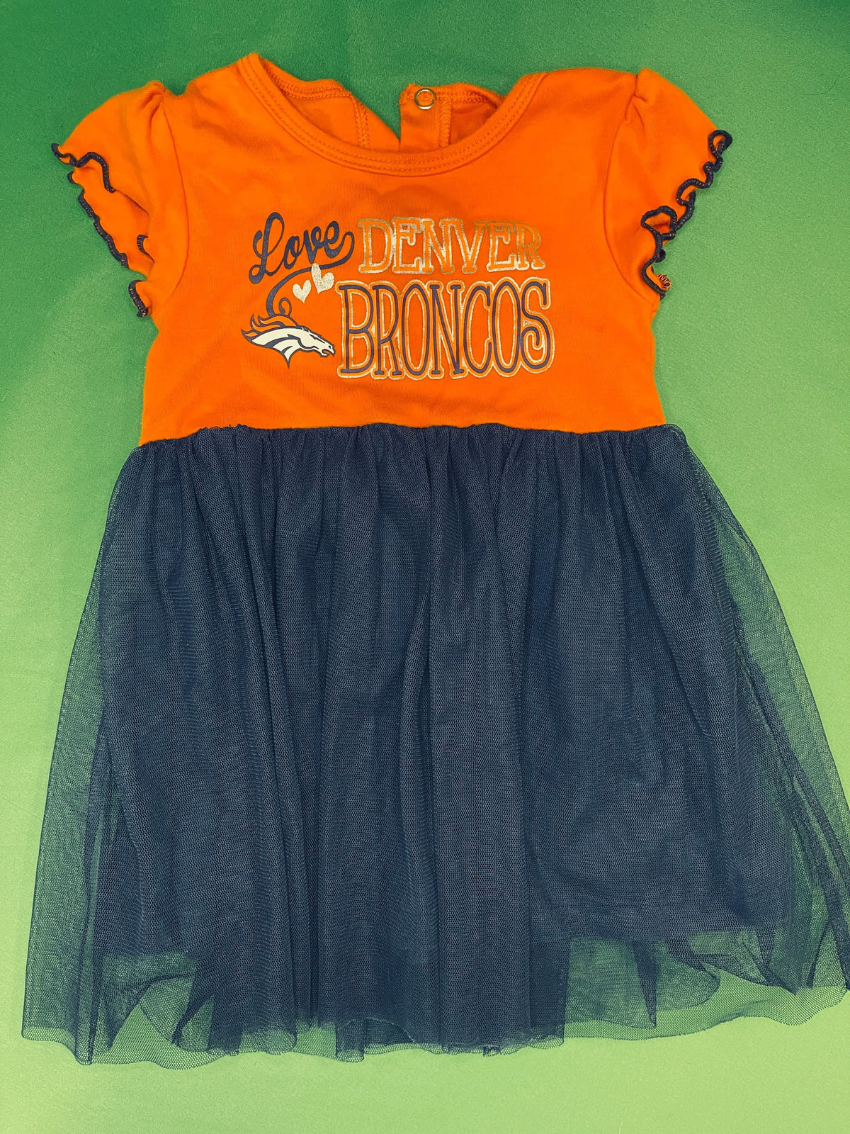 NFL Denver Broncos Beautiful Tulle Tutu Dress Infant Toddler 18 Months