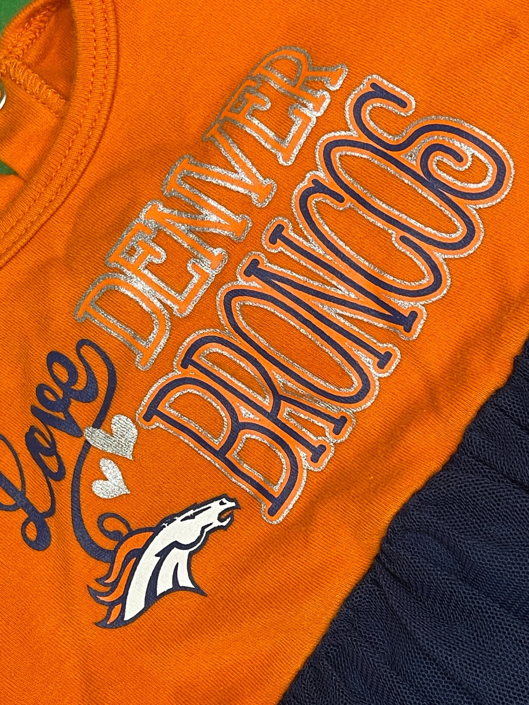 NFL Denver Broncos Beautiful Tulle Tutu Dress Infant Toddler 18 Months