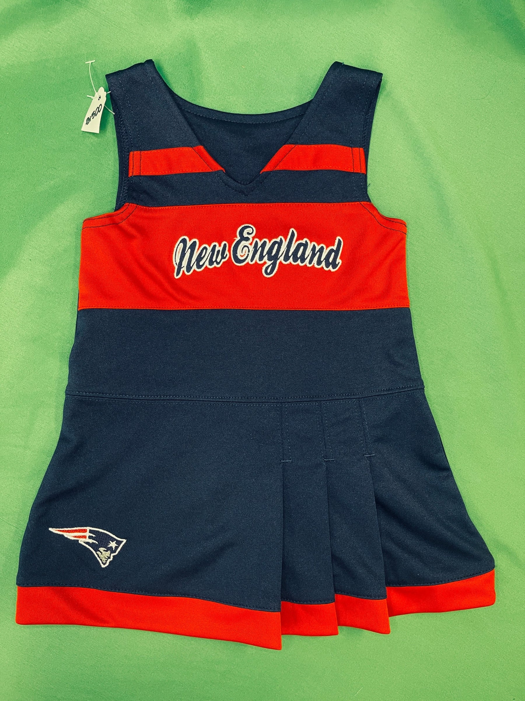 NFL New England Patriots Cheerleader Dress Infant Toddler 18 Months