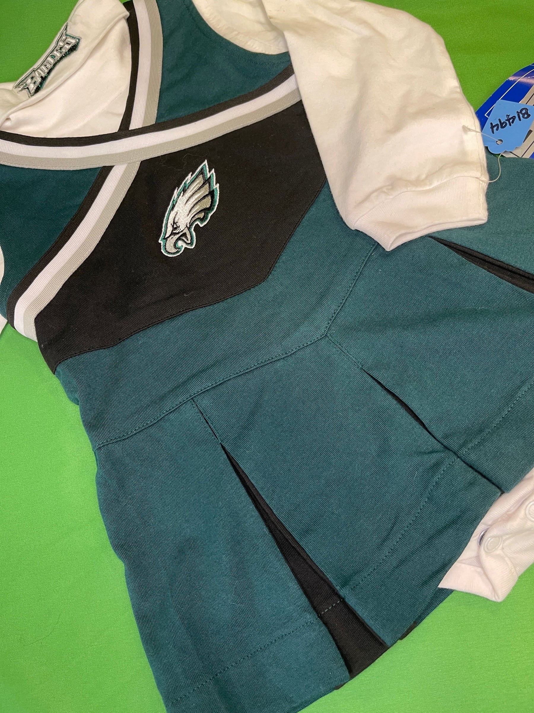 NFL Philadelphia Eagles Reebok 2-Piece Cheerleader Dress Outfit 24 Months NWT