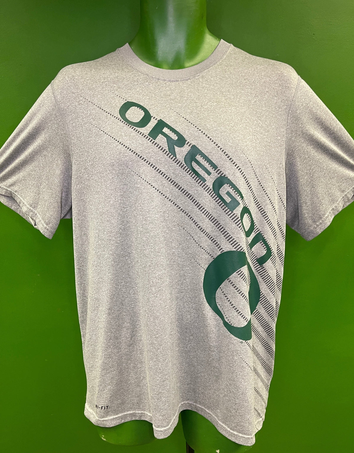 NCAA Oregon Ducks Heathered Grey Wicking T-Shirt Men's Medium