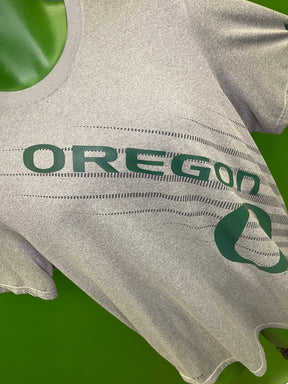NCAA Oregon Ducks Heathered Grey Wicking T-Shirt Men's Medium