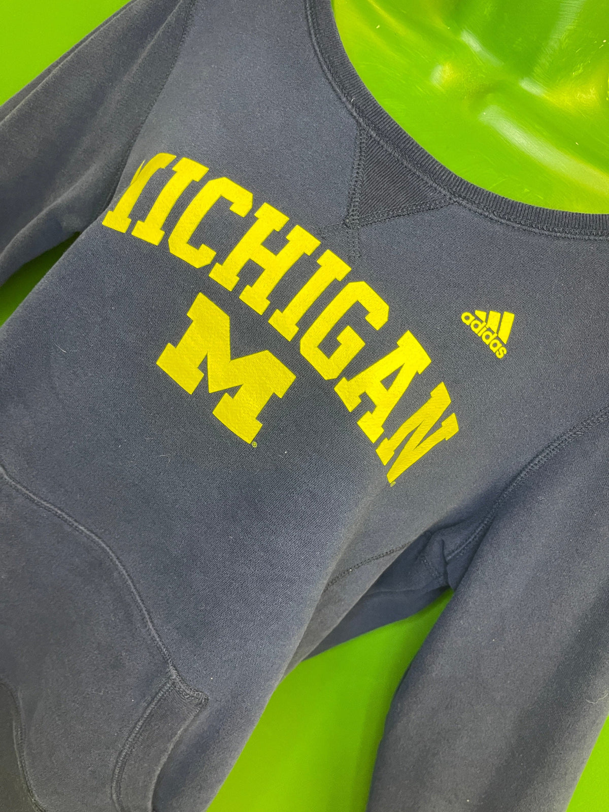 NCAA Michigan Wolverines Blue Sweatshirt Top Women's Large