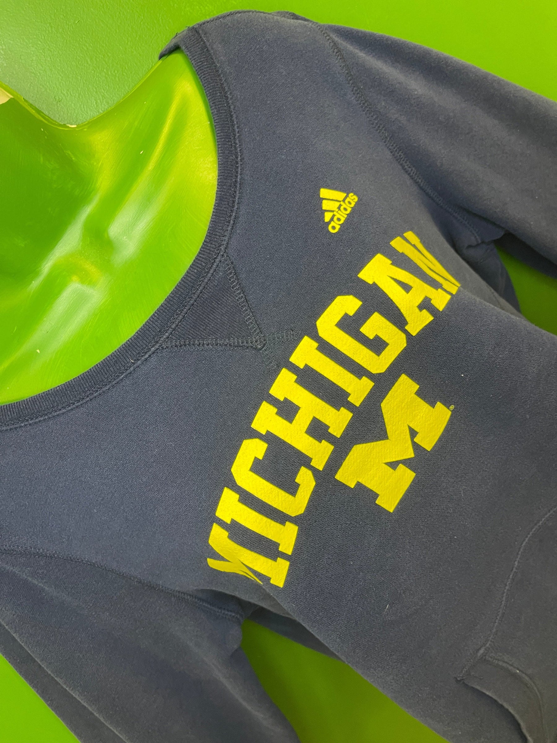 NCAA Michigan Wolverines Blue Sweatshirt Top Women's Large