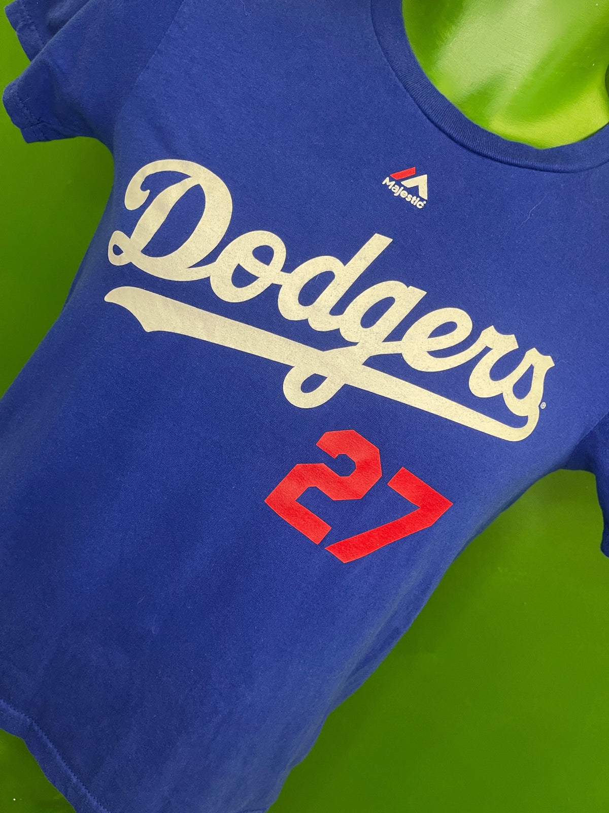 MLB Los Angeles Dodgers Kemp #27 Majestic T-Shirt Youth Medium 10-12