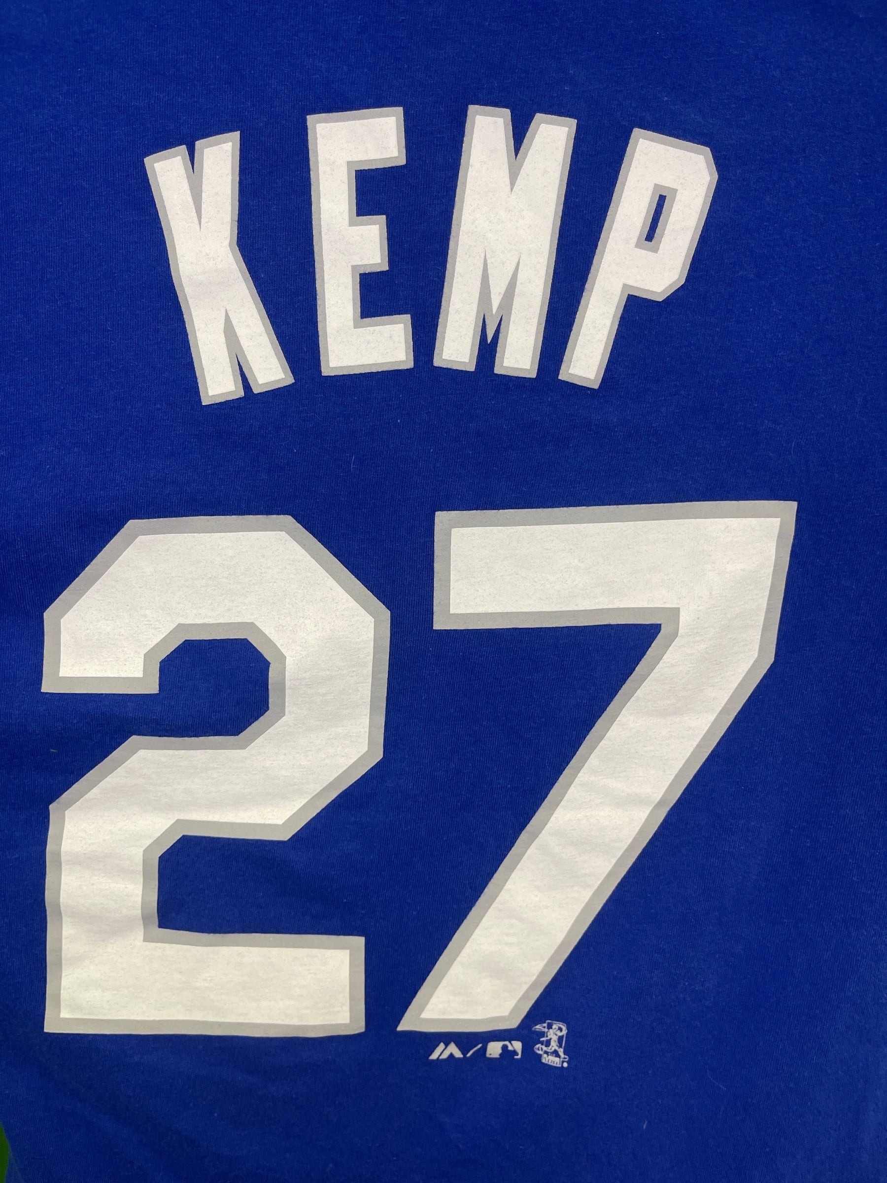 MLB Los Angeles Dodgers Kemp #27 Majestic T-Shirt Youth Medium 10-12