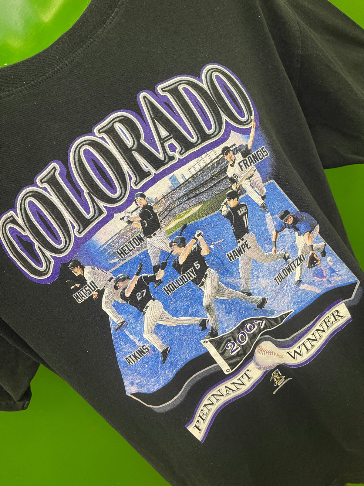 MLB Colorado Rockies 2007 Pennant Winner T-Shirt Men's X-Large