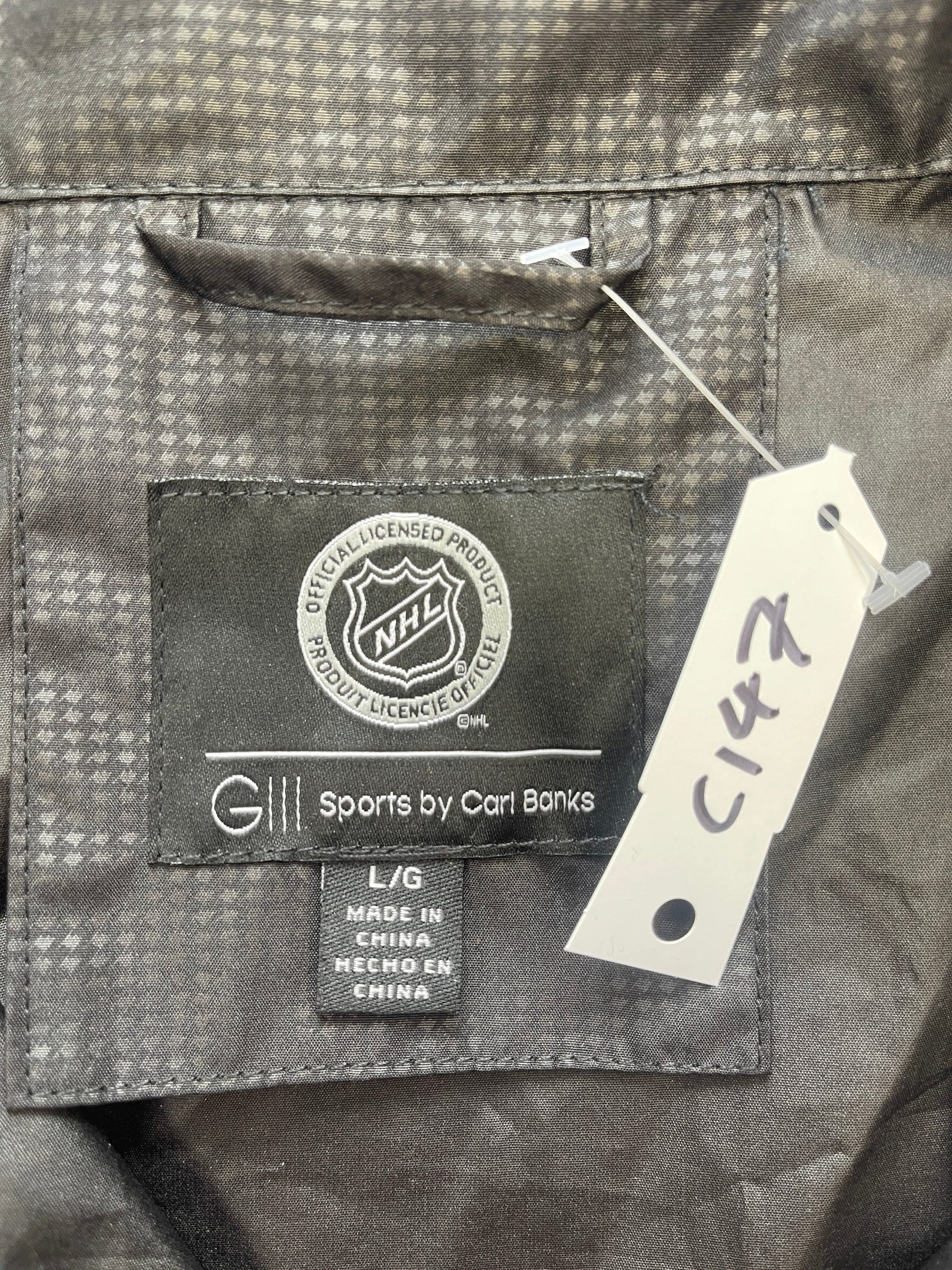 NHL Anaheim Ducks GIII Bicycle Full Zip Windbreaker Jacket Men's Large