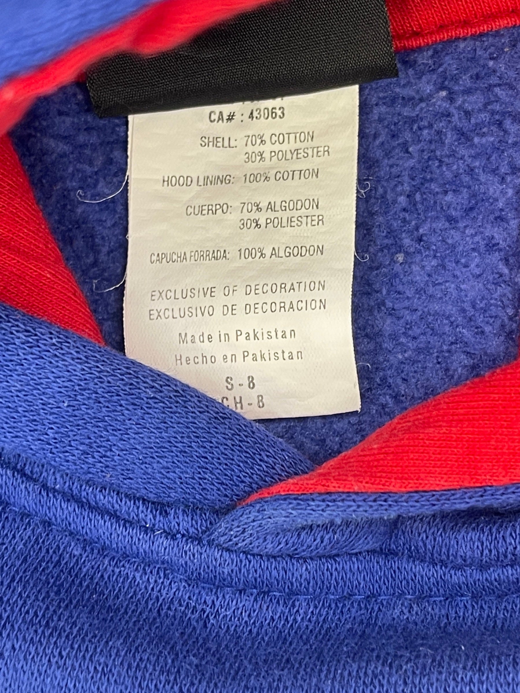 NFL New York Giants Pullover Sweatshirt Hoodie Stitched Youth Small 8
