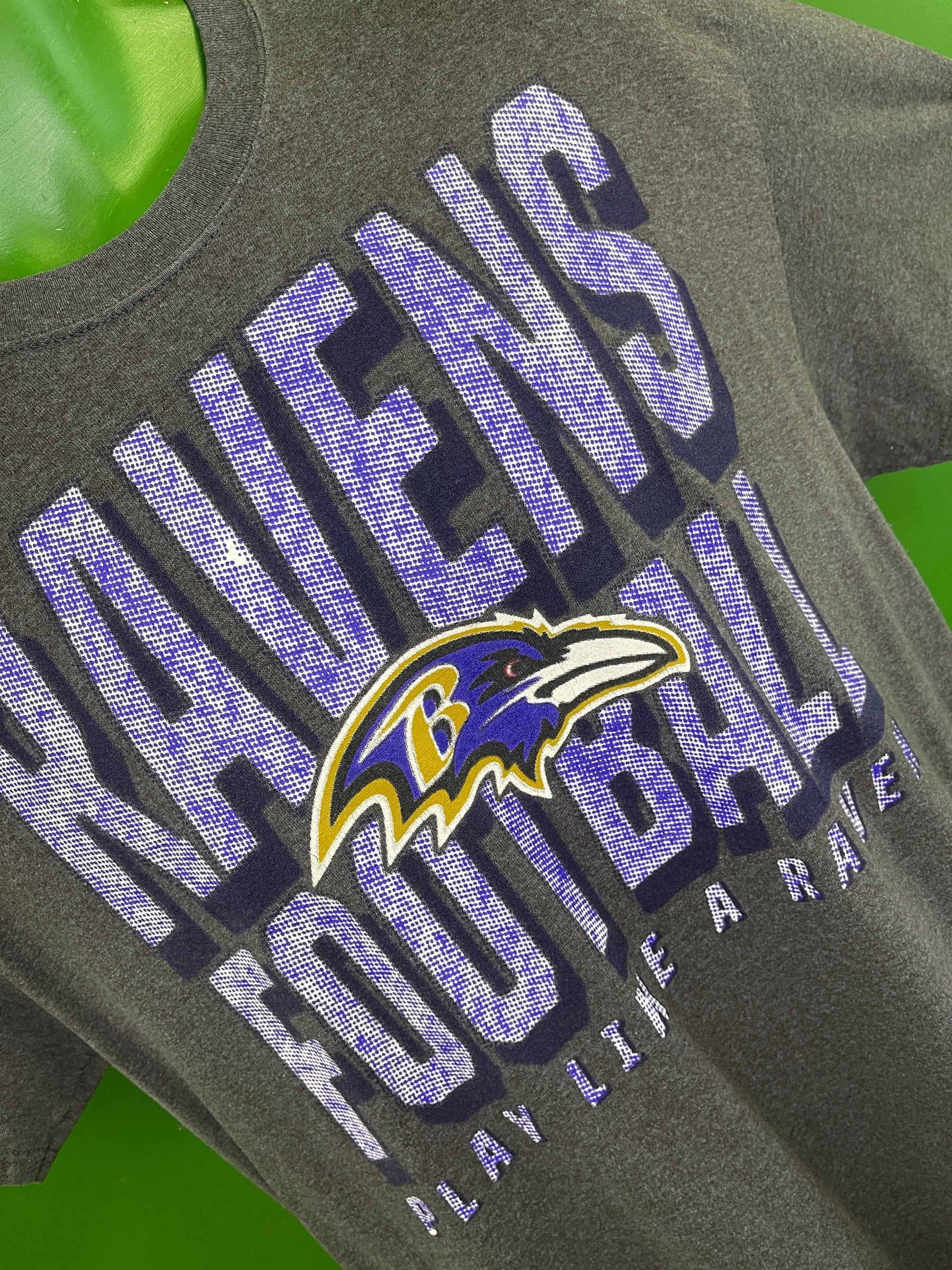 NFL Baltimore Ravens Charcoal Grey T-Shirt Men's Large