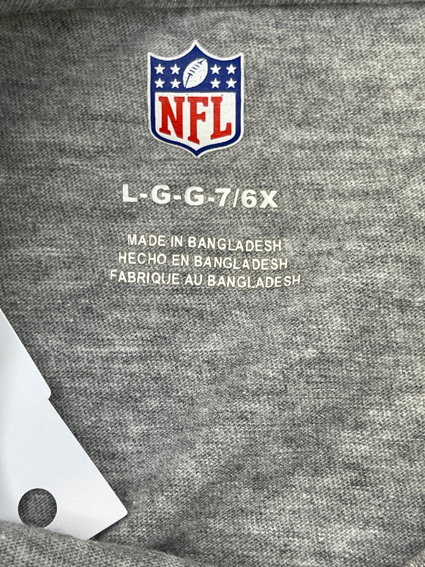 NFL Kansas City Chiefs Heathered Grey T-Shirt Youth Small 7