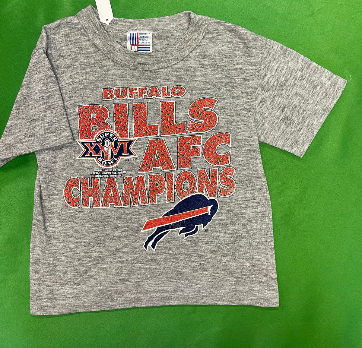 NFL Buffalo Bills Vintage Super Bowl XXVI T-Shirt Youth Small 6-8