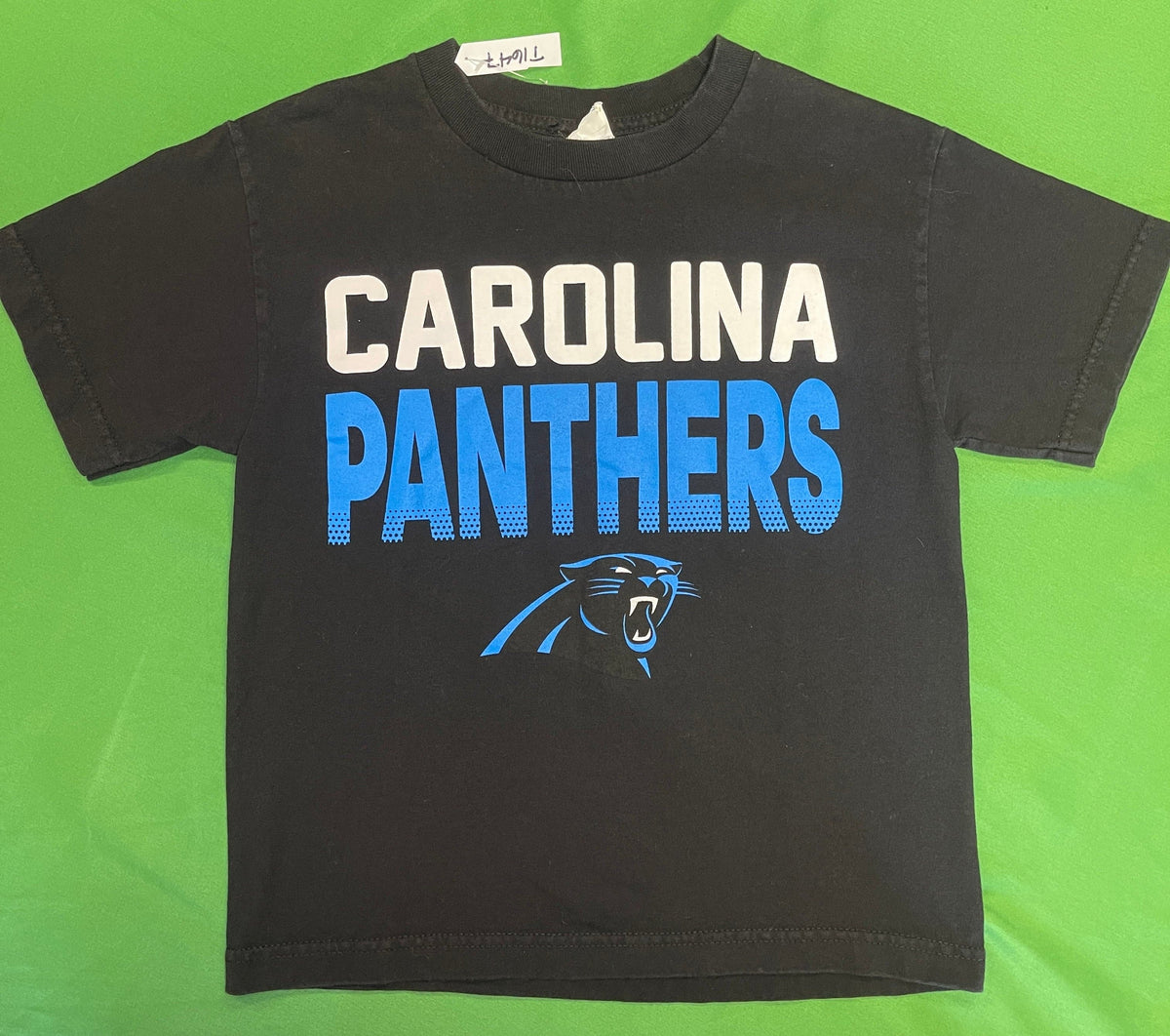 NFL Carolina Panthers Black 100% Cotton T-Shirt Youth Small