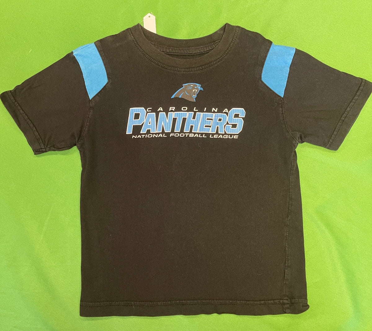 NFL Carolina Panthers 100% Cotton Black T-Shirt Youth Small 7