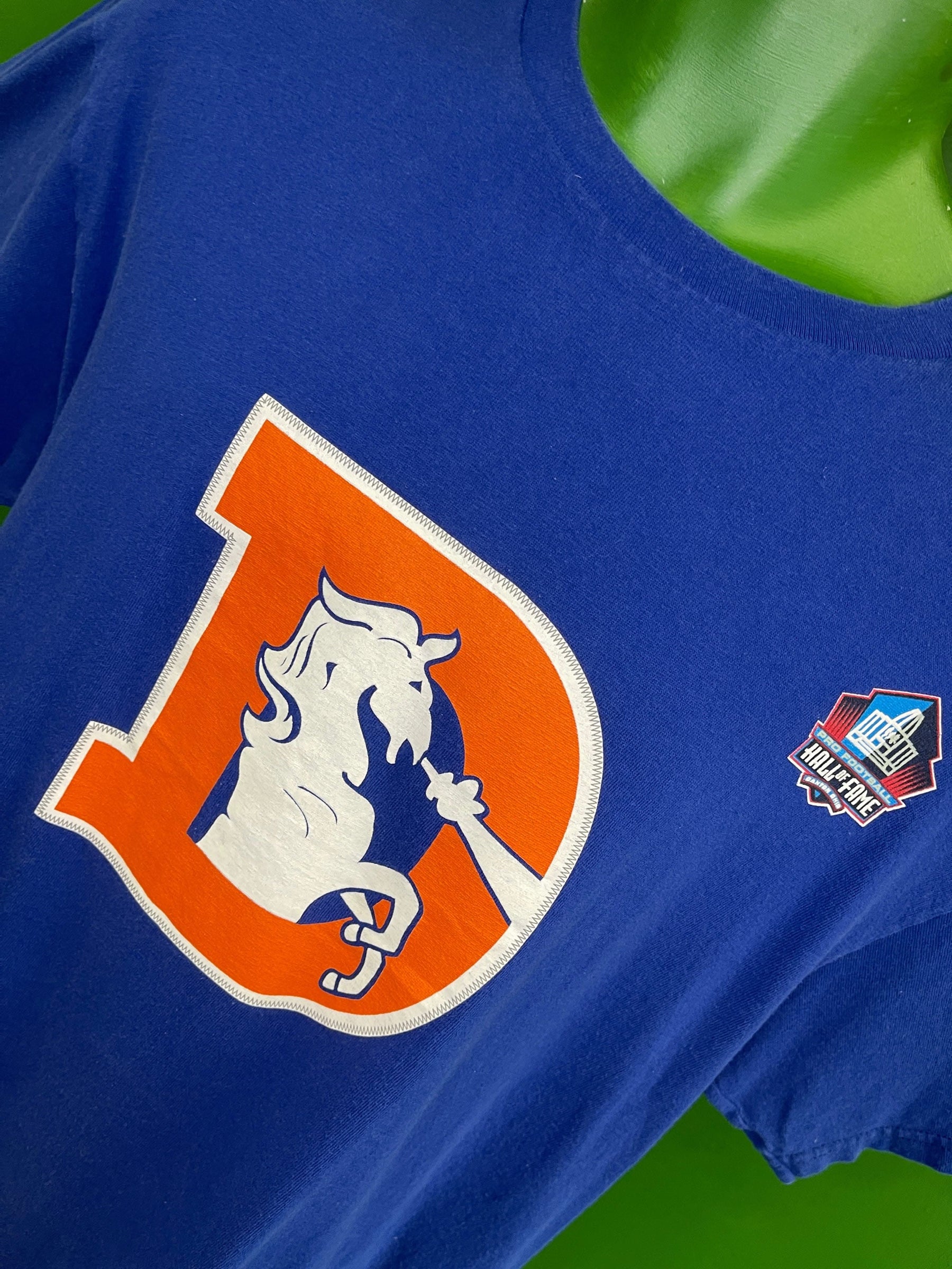 NFL Denver Broncos Hall of Fame Elway #7 Blue T-Shirt Men's Large