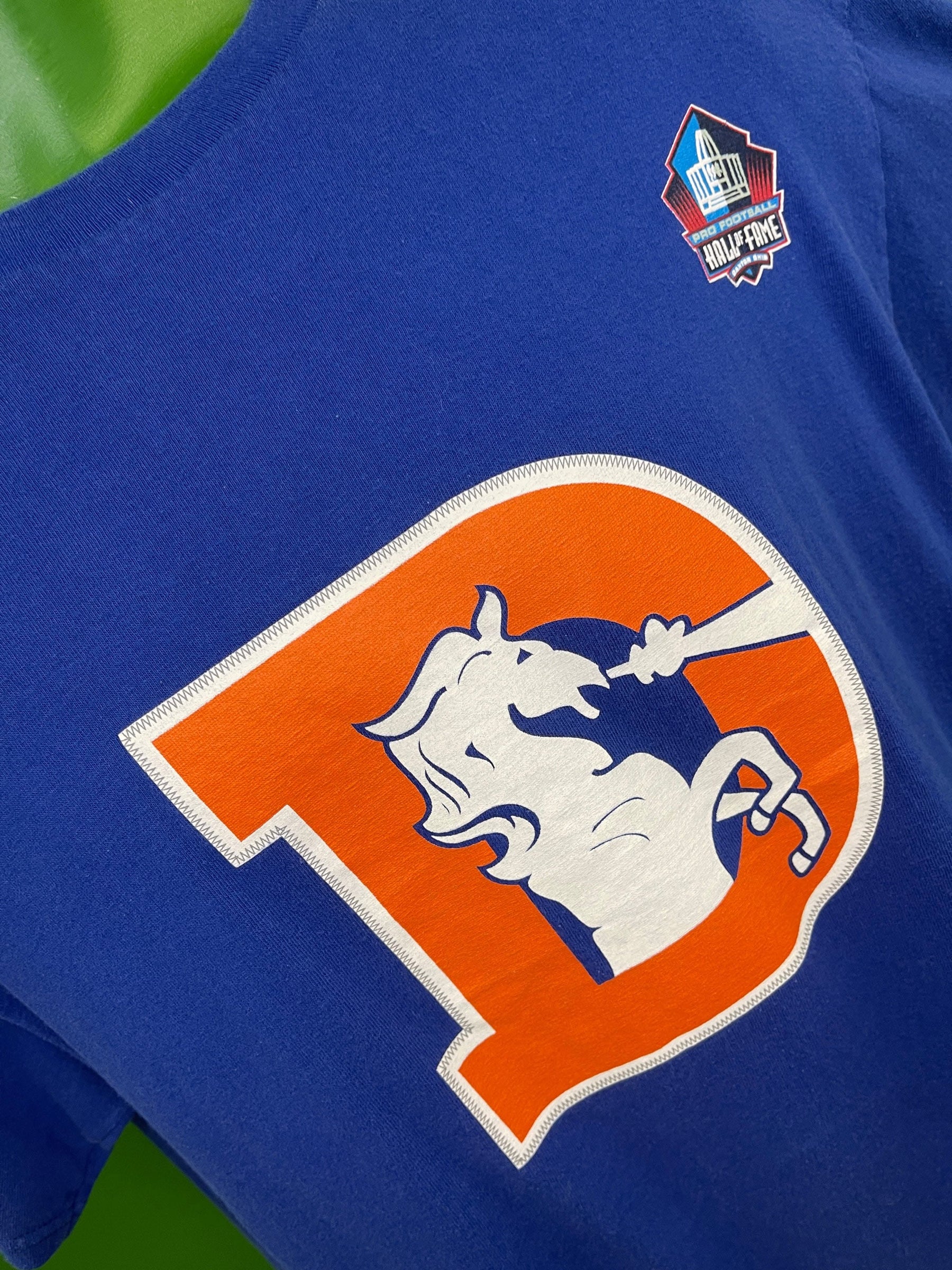 NFL Denver Broncos Hall of Fame Elway #7 Blue T-Shirt Men's Large