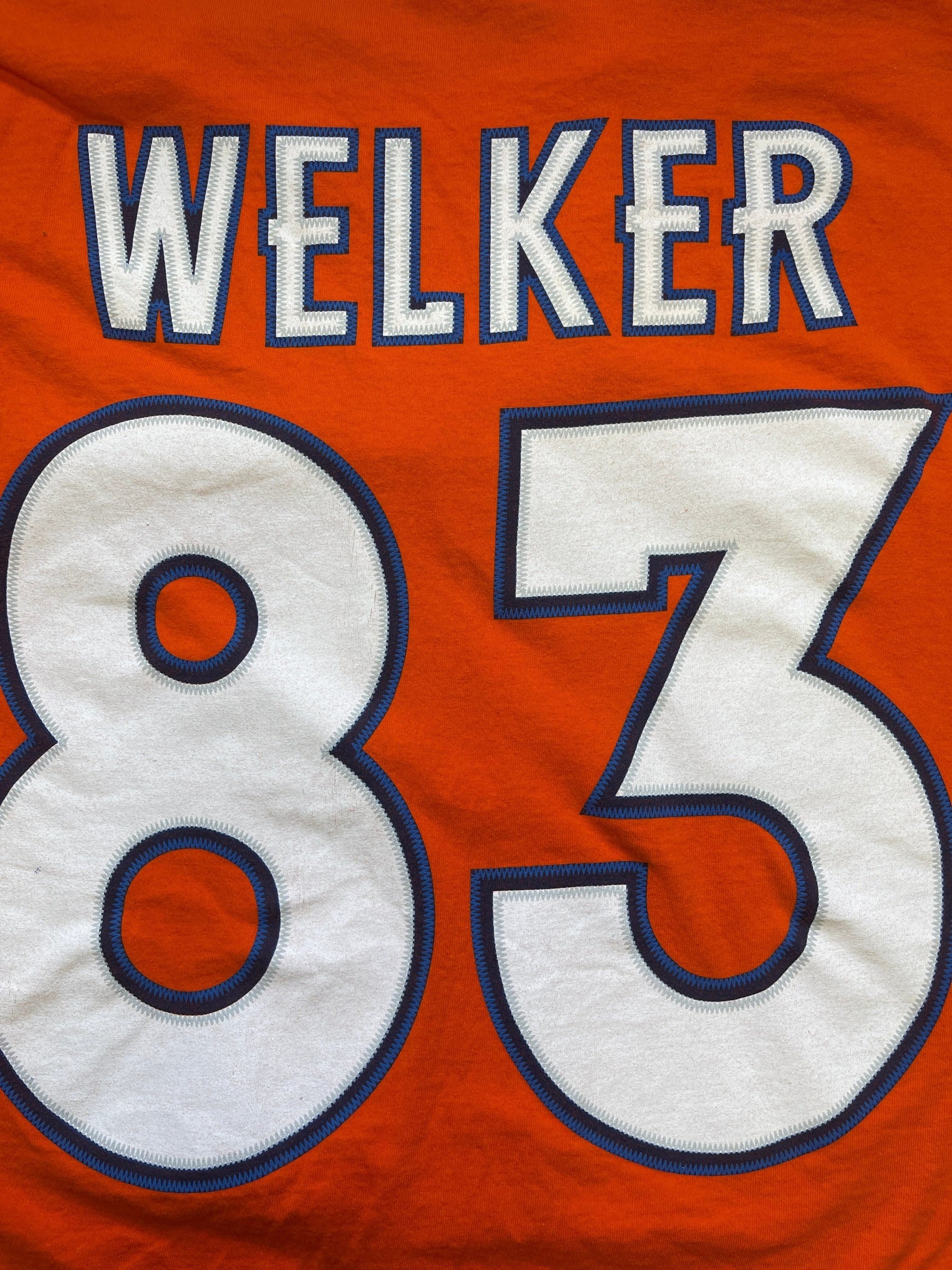 NFL Denver Broncos Wes Welker #83 100% Cotton T-Shirt Men's Large
