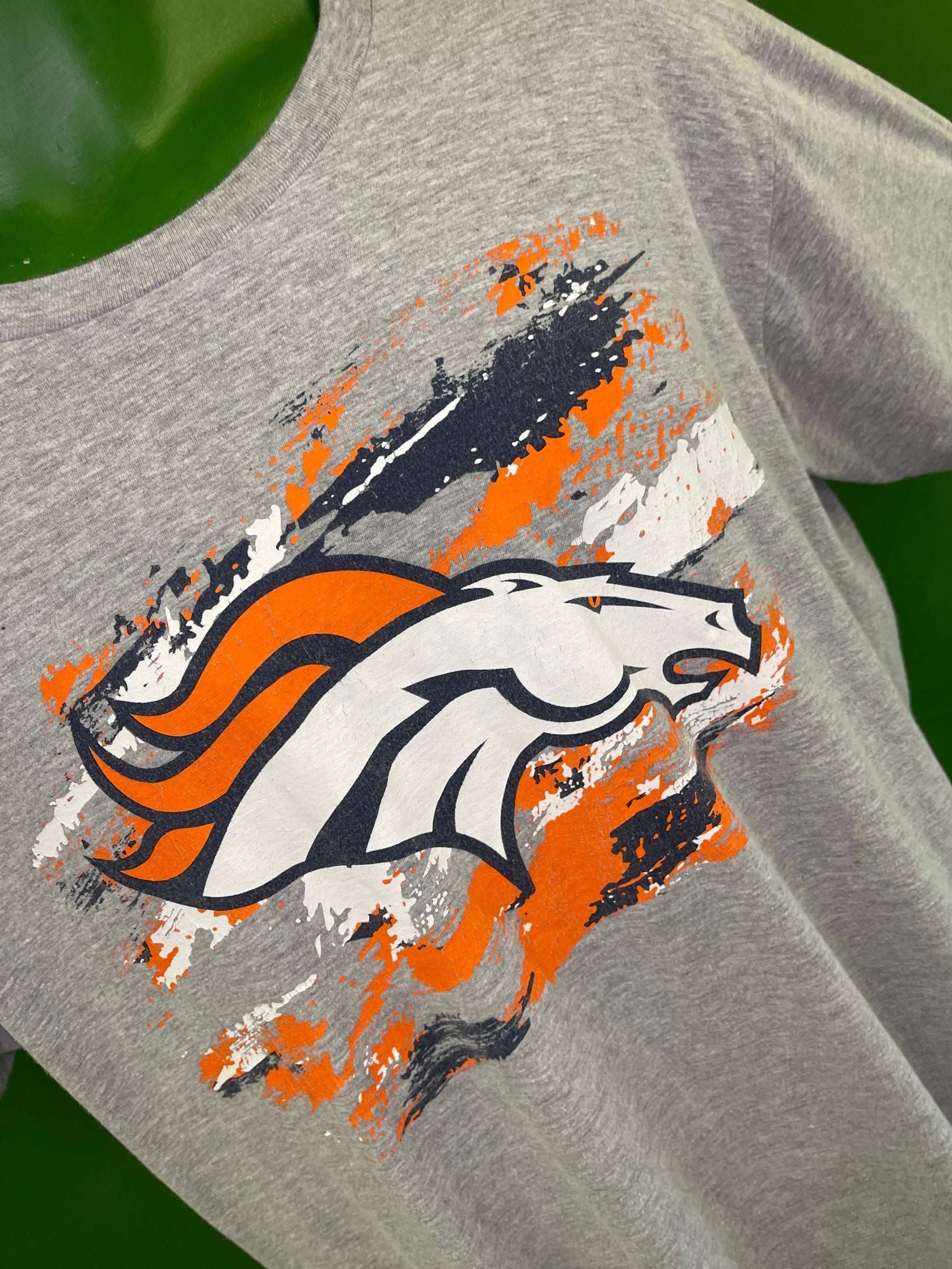 NFL Denver Broncos ProLine Fanatics Heathered Grey T-Shirt Men's Large