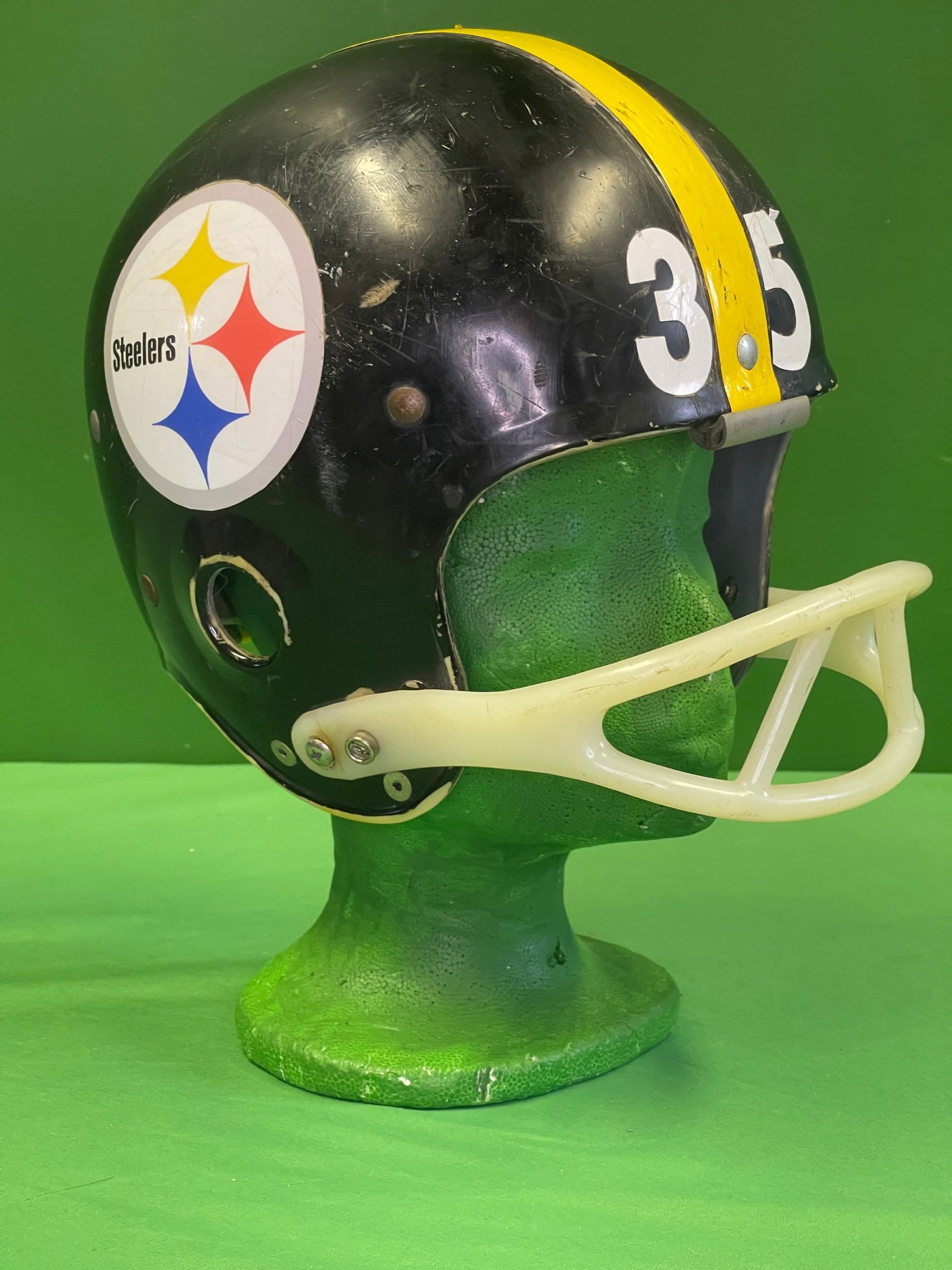 NFL Pittsburgh Steelers Riddell Kra Lite KR2 1960s Rare Vintage Helmet