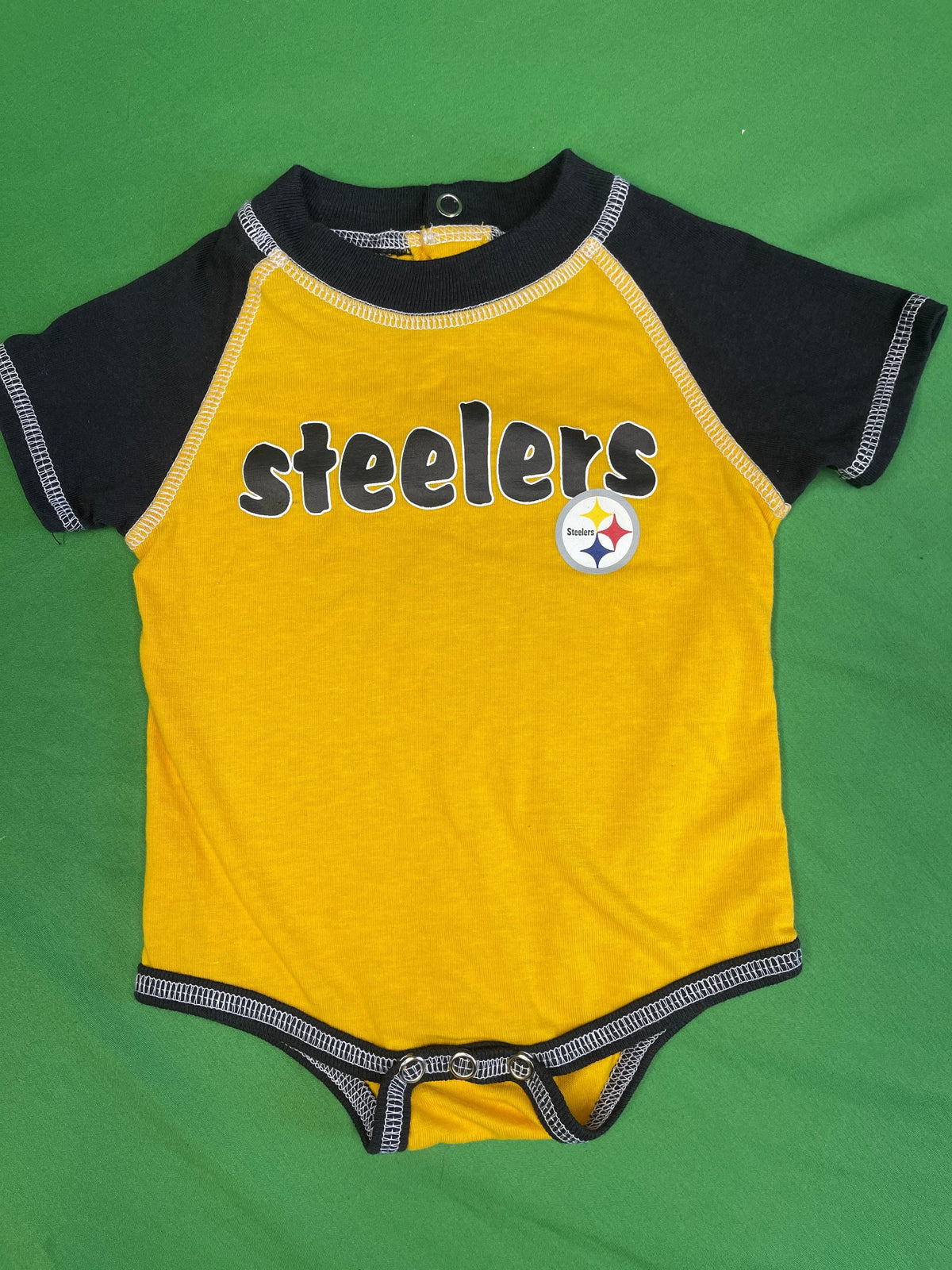 NFL Pittsburgh Steelers Colour Blocked Infant Bodysuit/Vest Newborn 0-3 Months