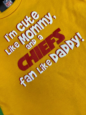 NFL Kansas City Chiefs Infant Bodysuit/Vest Newborn 0-3 Months