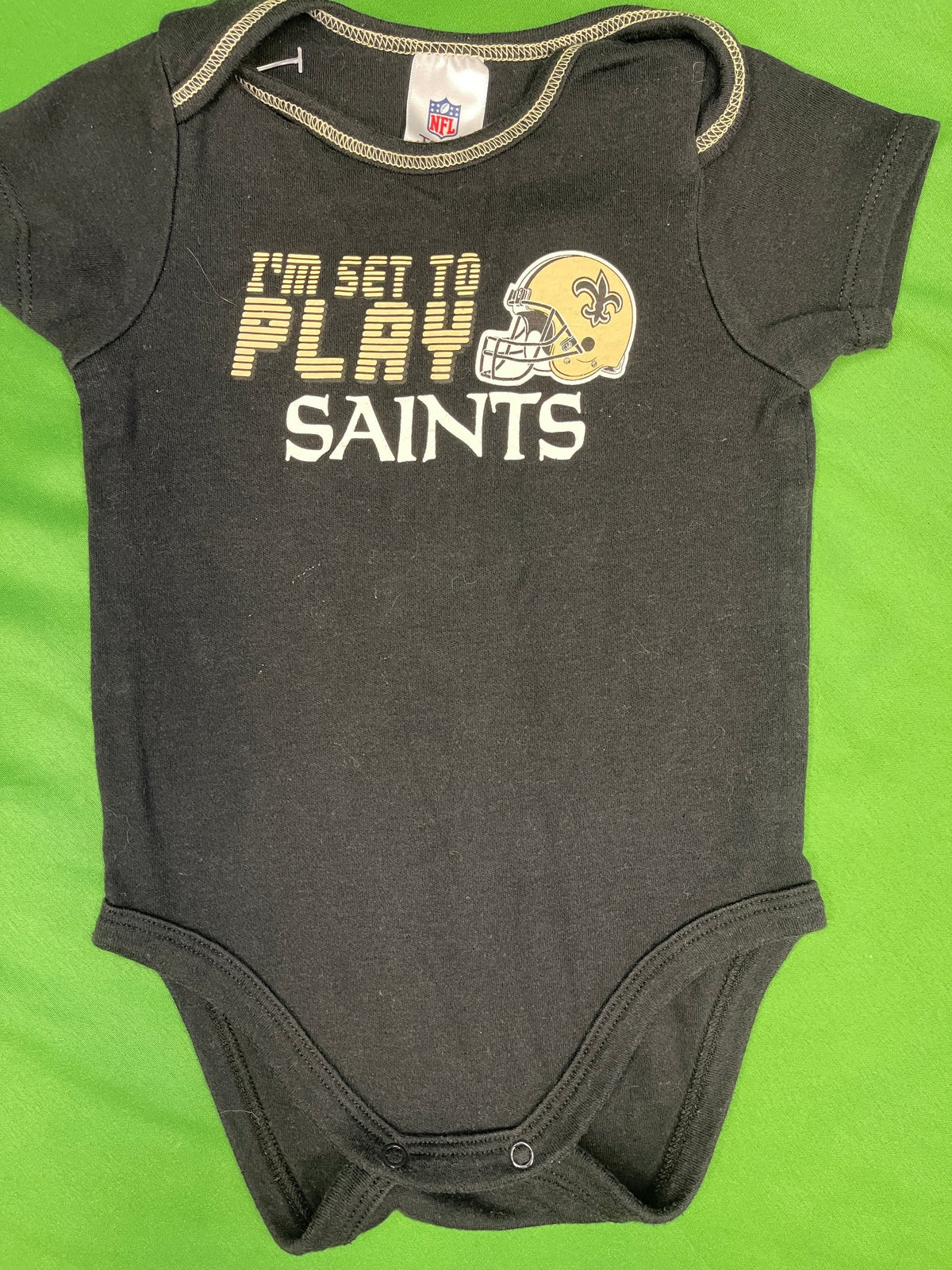 NFL New Orleans Saints 'I'm Set to Play' Bodysuit Infant 3-6 Months