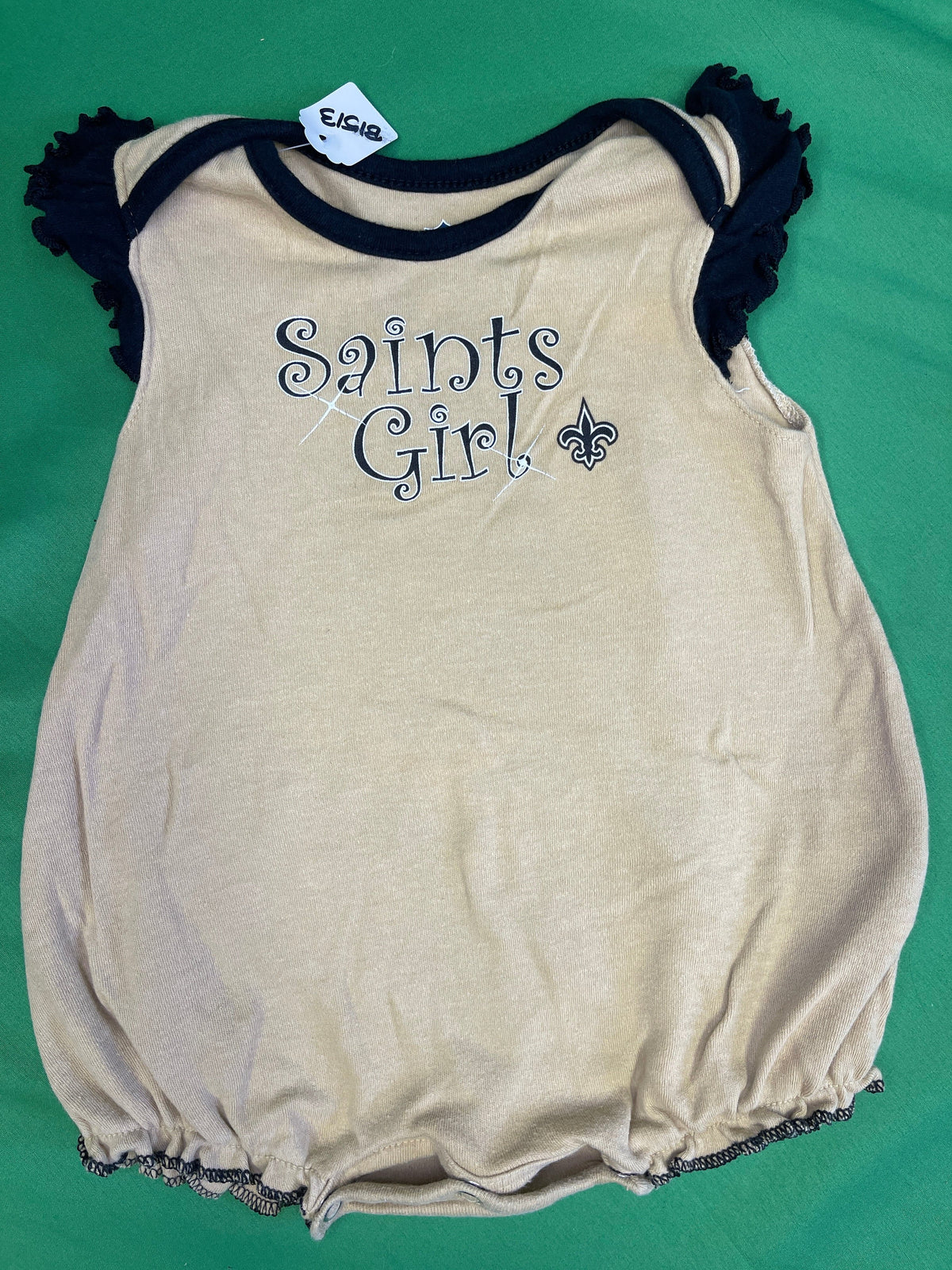 NFL New Orleans Saints Ruffly Bodysuit Girls' Infant 12 Months