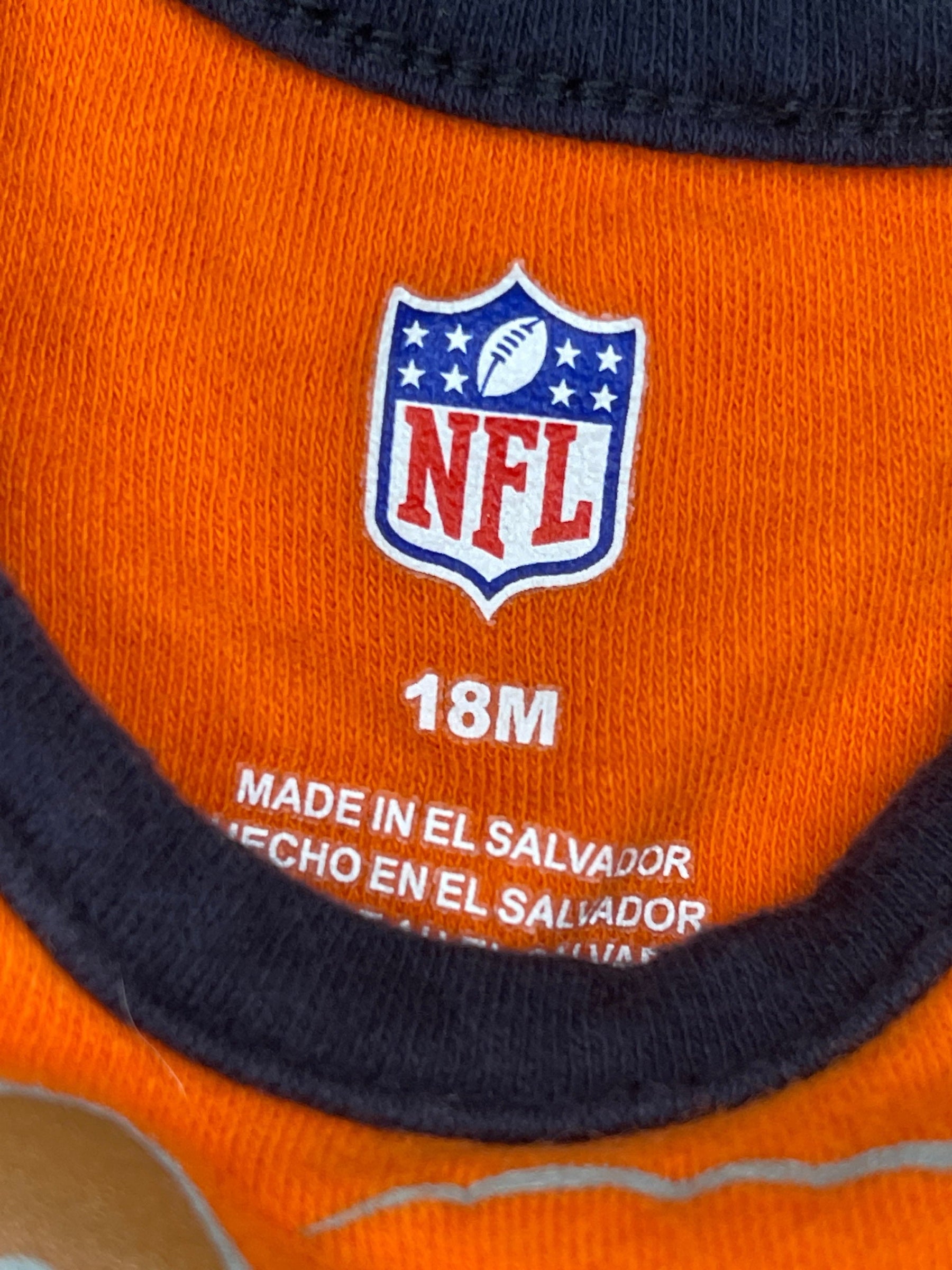 NFL Denver Broncos Little Kicker Infant Baby Bodysuit/Vest 18 Months